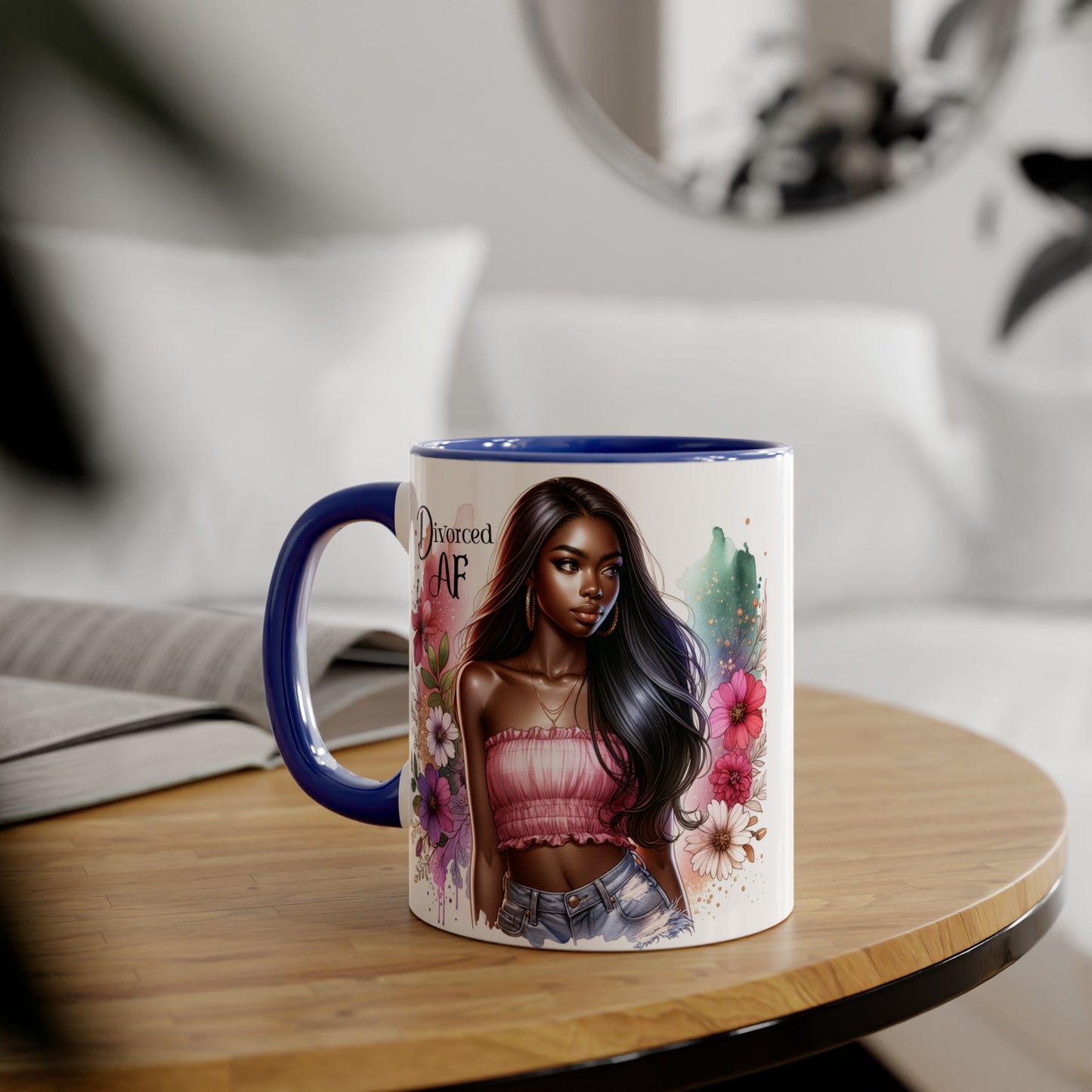 Divorced AF Accent Mug