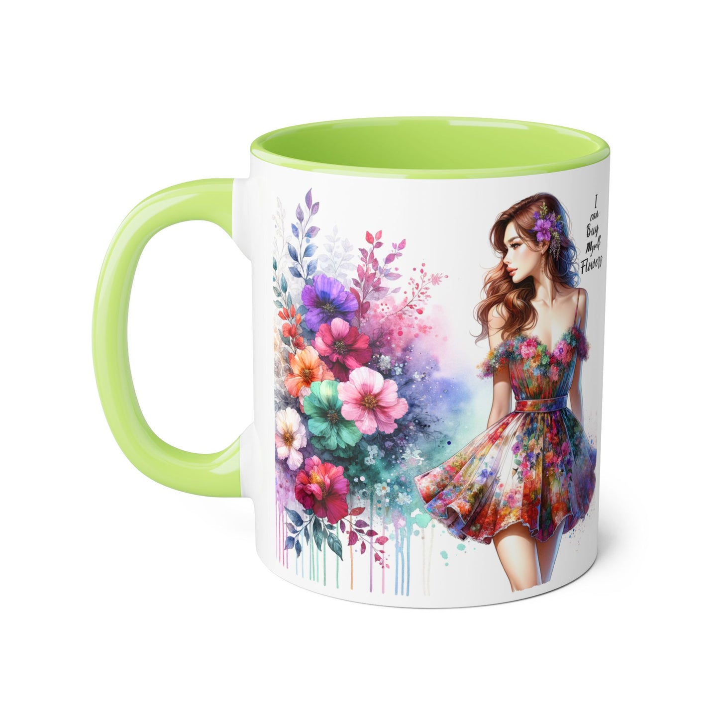 I Can Buy Myself Flowers Accent Mug, 11oz