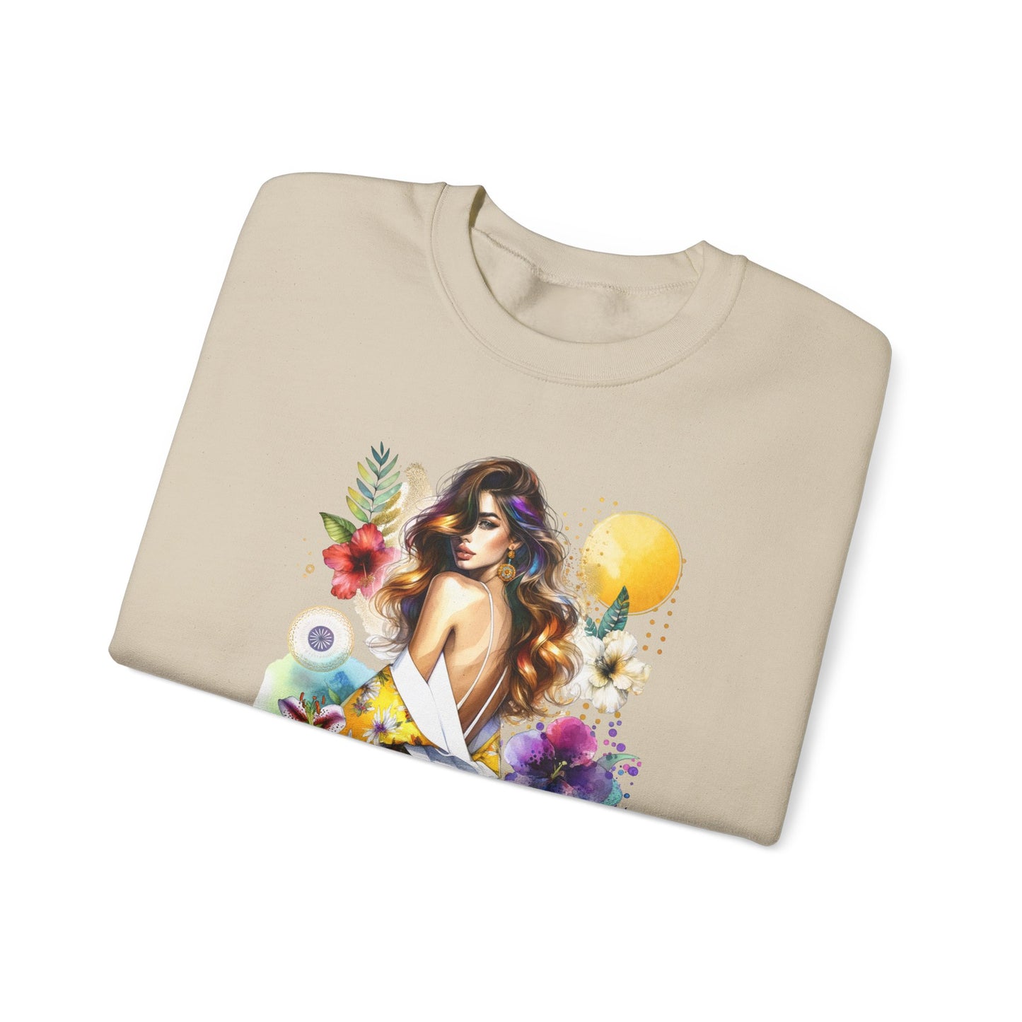 1-800-Boys-Lie Bohemian Floral Crewneck Sweatshirt, Trendy Oversized Sweater, Unique Gift for Her, Cozy Fall Apparel, Birthday & Casual Wear