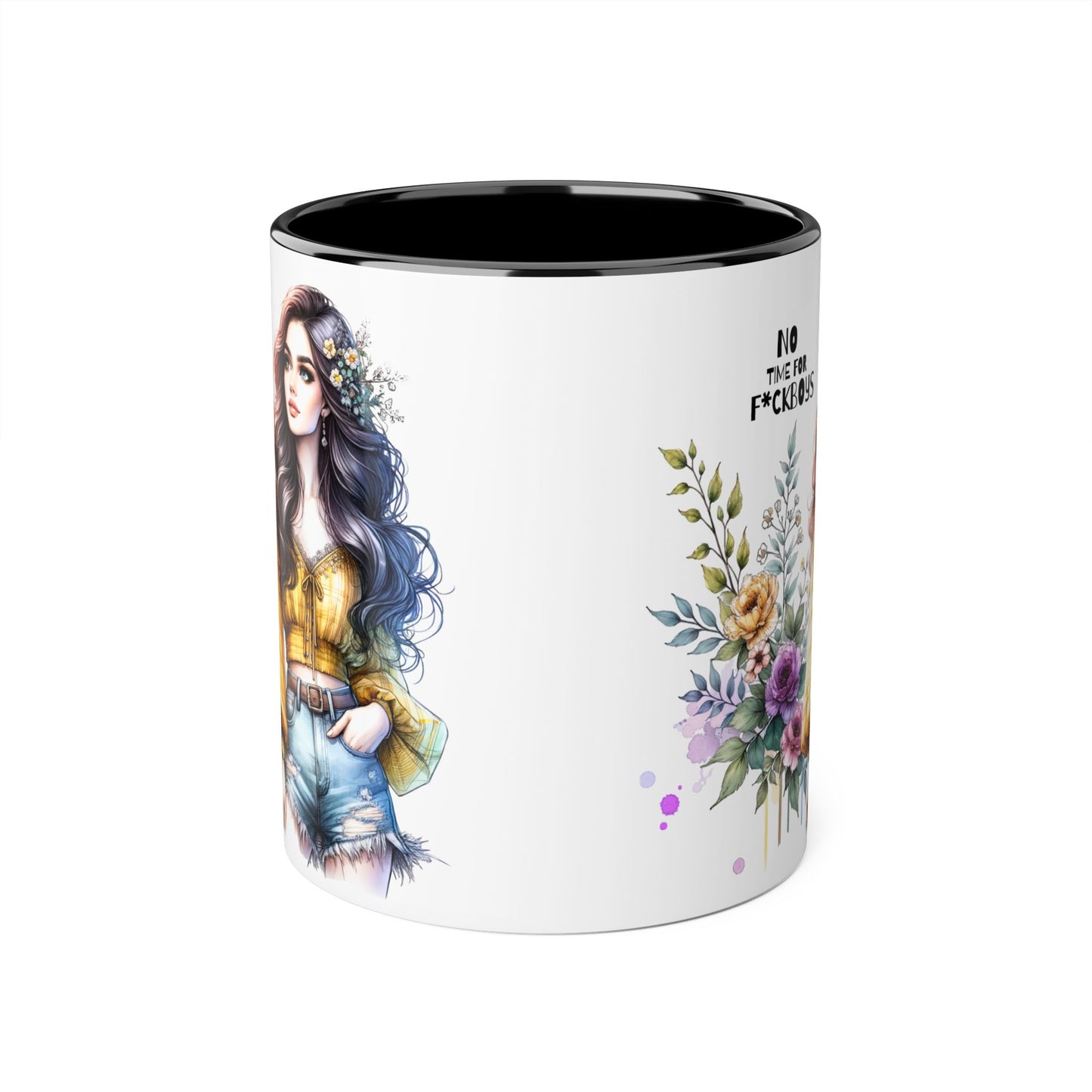 Funny Accent Mug - No Time For F*boys 11oz