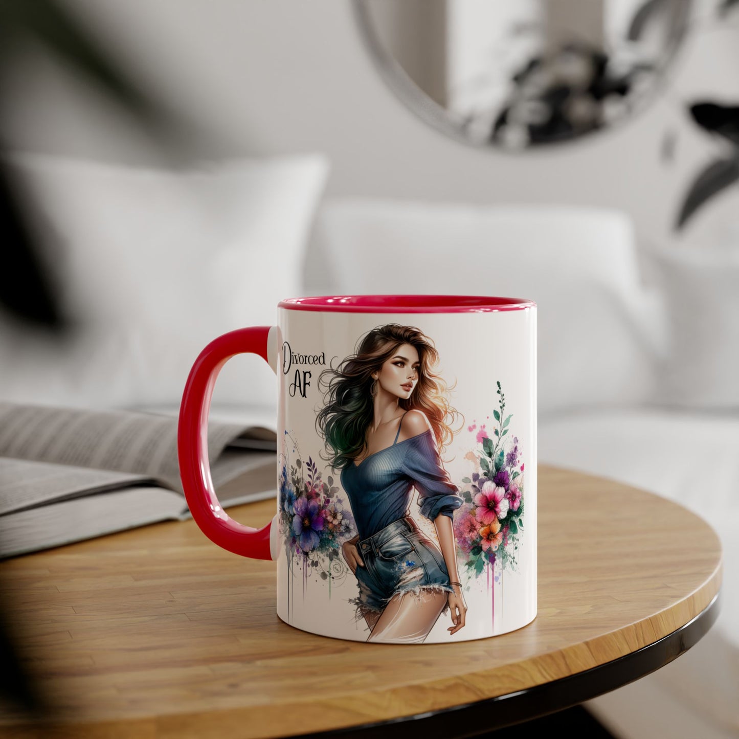 Divorced AF Mug, Stylish Coffee Cup for Newly Single, Empowerment Gift for Her, Celebration of Freedom, Unique Present for Divorcee