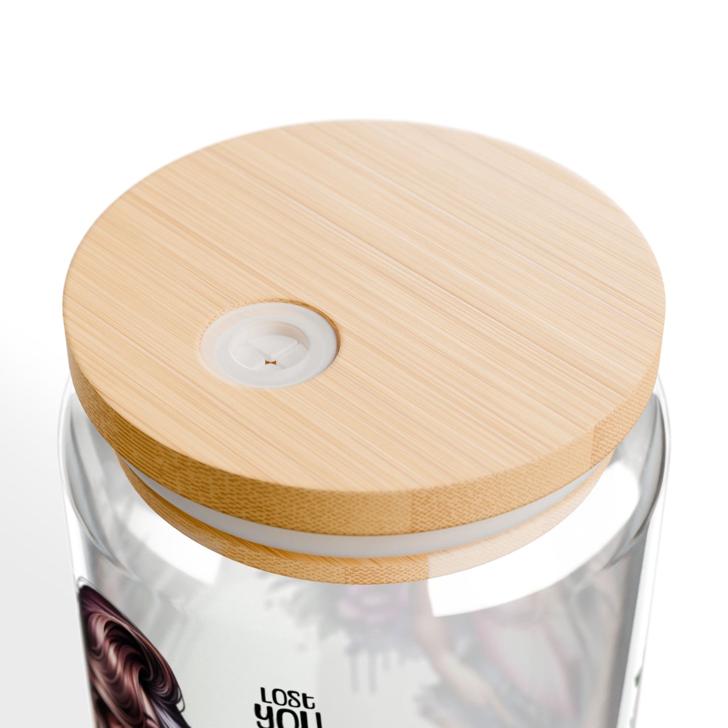 Lost You and Found Me Chic Sipper Glass, 16oz with Floral Design, Reusable Drinkware, Perfect for Eco-Friendly Lifestyle, Gift for Her, Summer Essentials