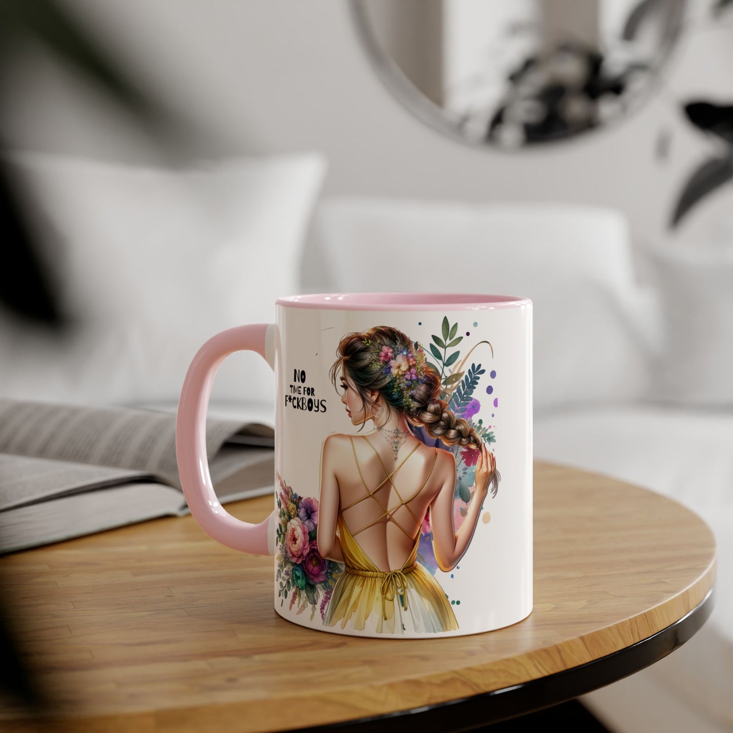 Funny Accent Mug - No Time For F*boys 11oz