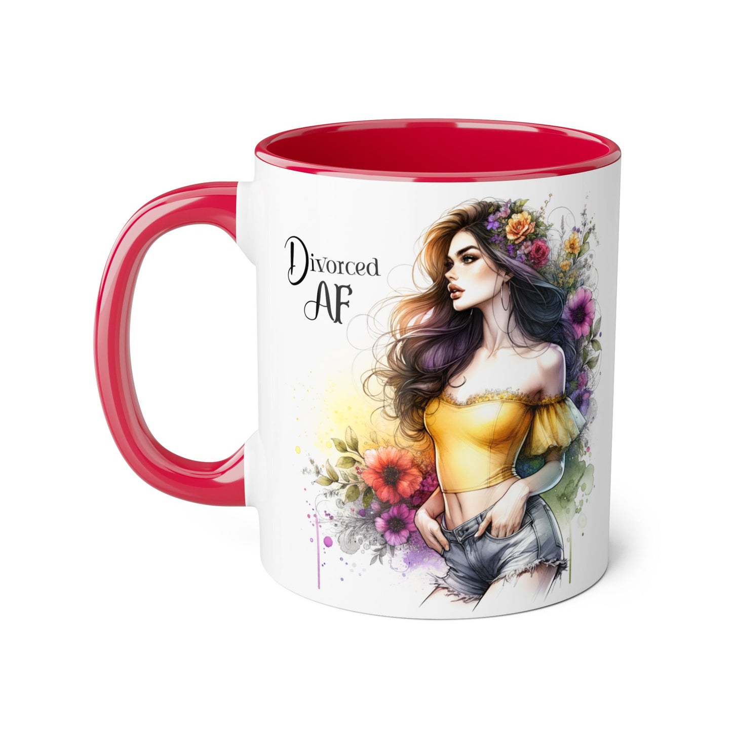 Mug - Divorced AF 11oz Accent Mug