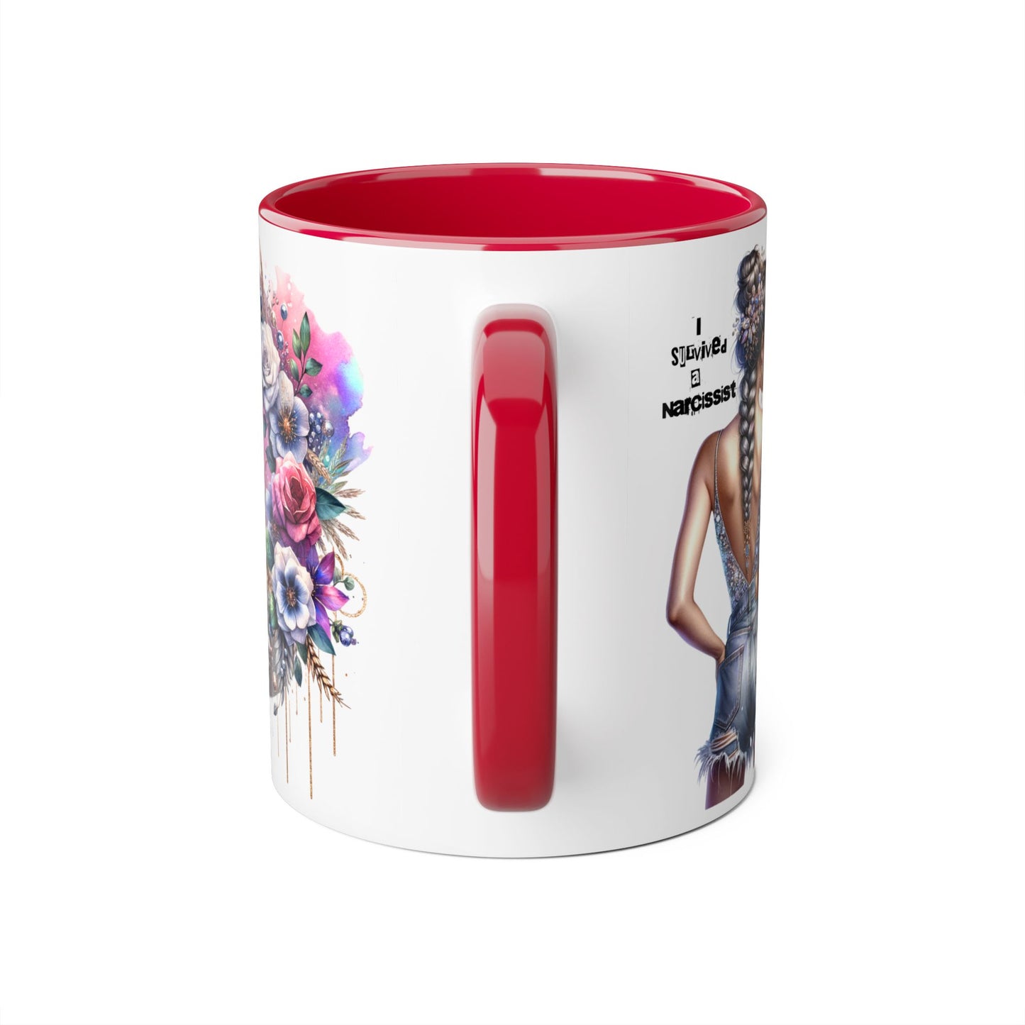 Bohemian Accent Mug with Floral Design | Inspirational Gift, Coffee Mug, Home Decor, Unique Art Mug, Perfect for Any Occasion