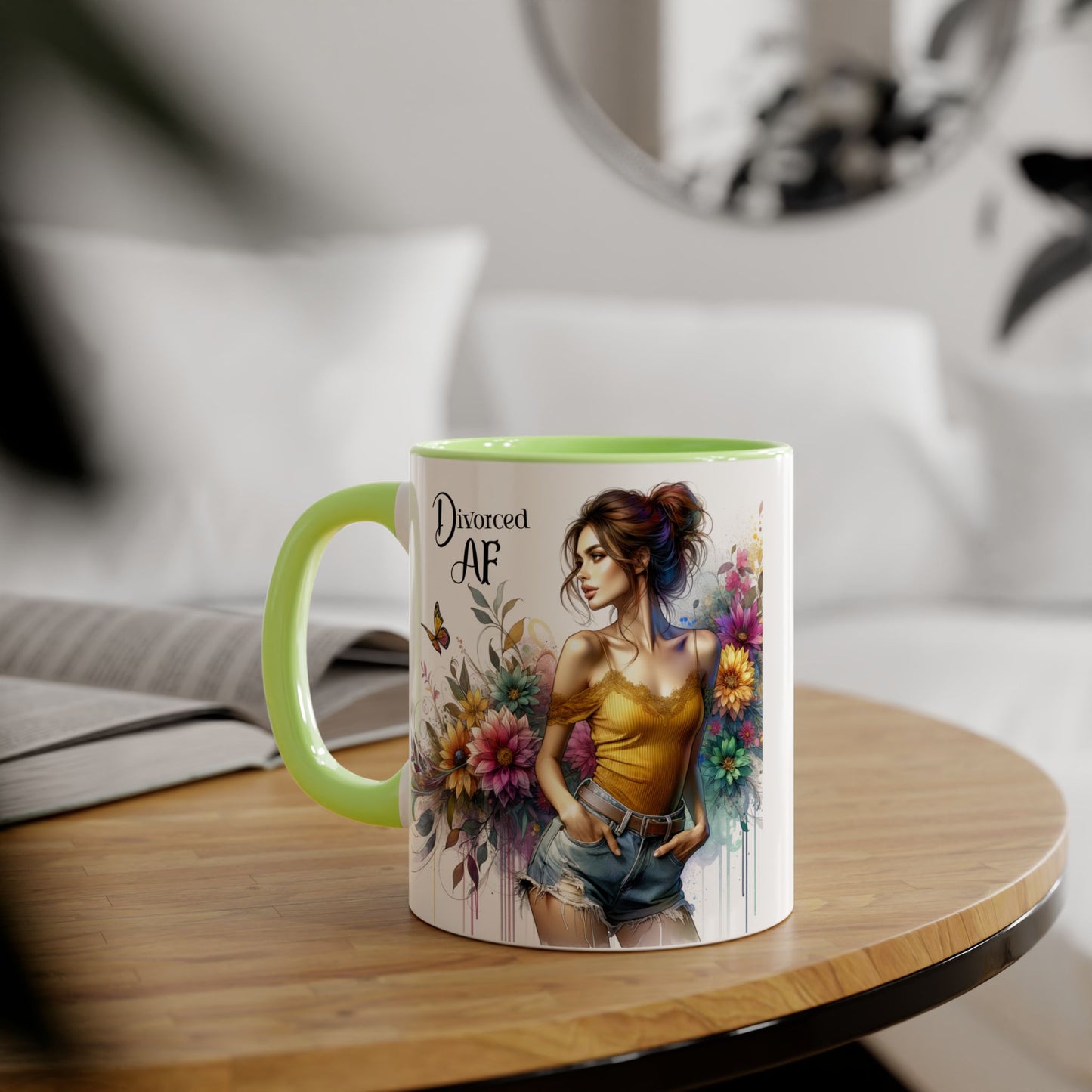 Divorced AF Accent Mug