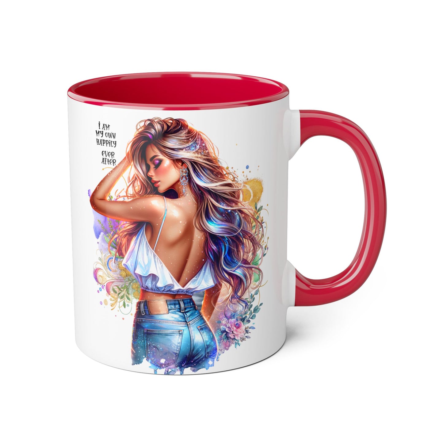Colorful Inspirational Accent Mug - "I Am My Own Happily Ever After "