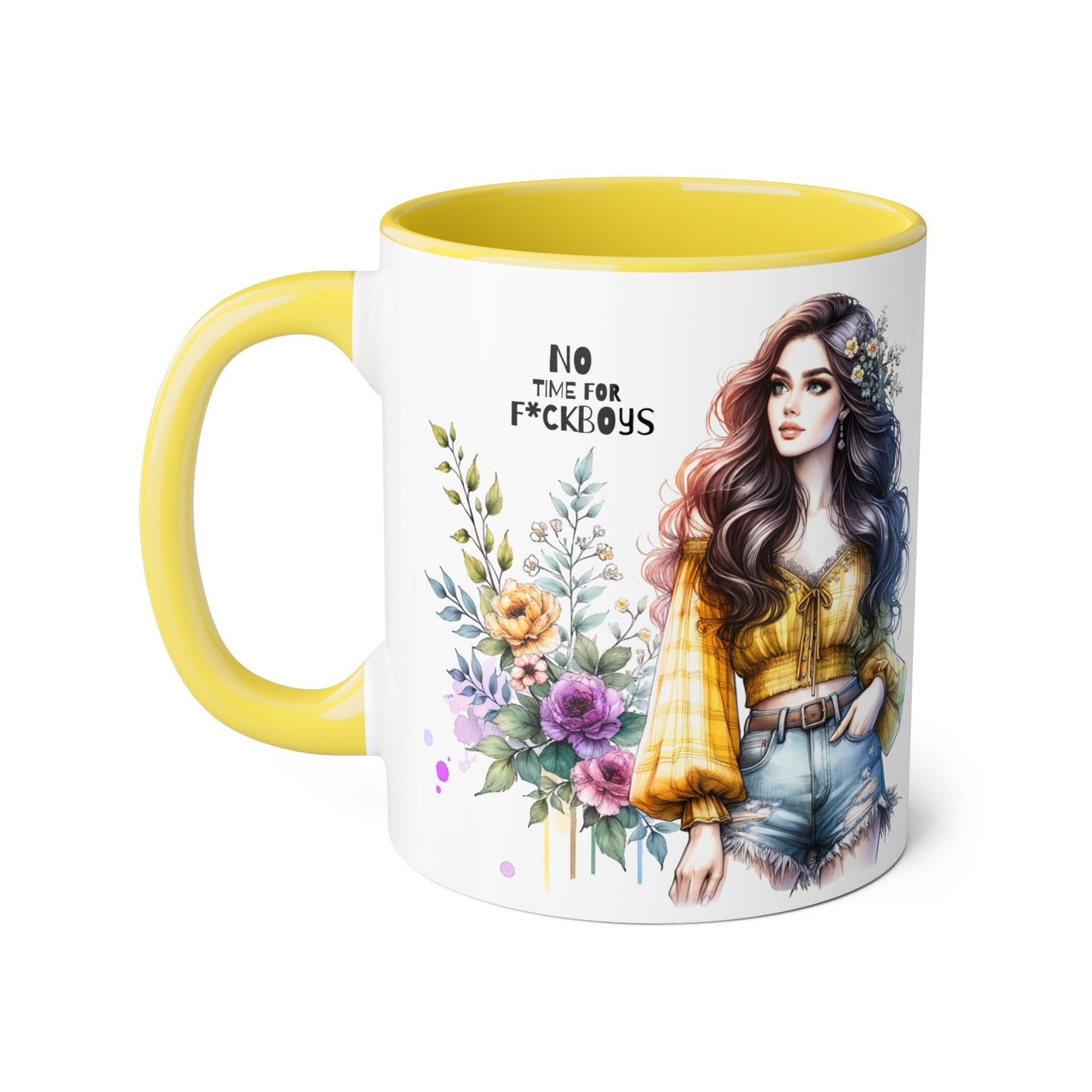 Funny Accent Mug - No Time For F*boys 11oz