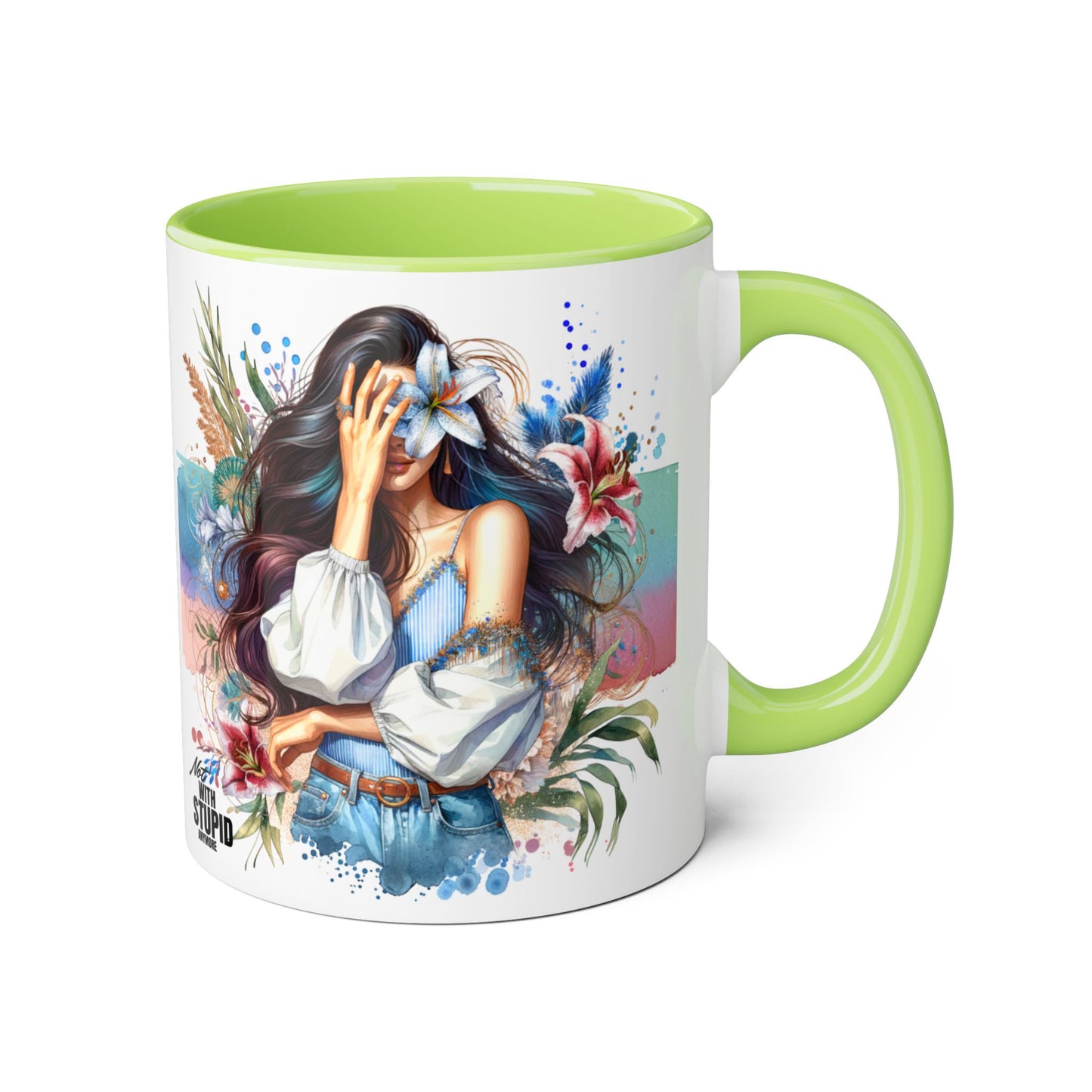 Mug - Not With Stupid Anymore Humoristic 11oz Accent Mug