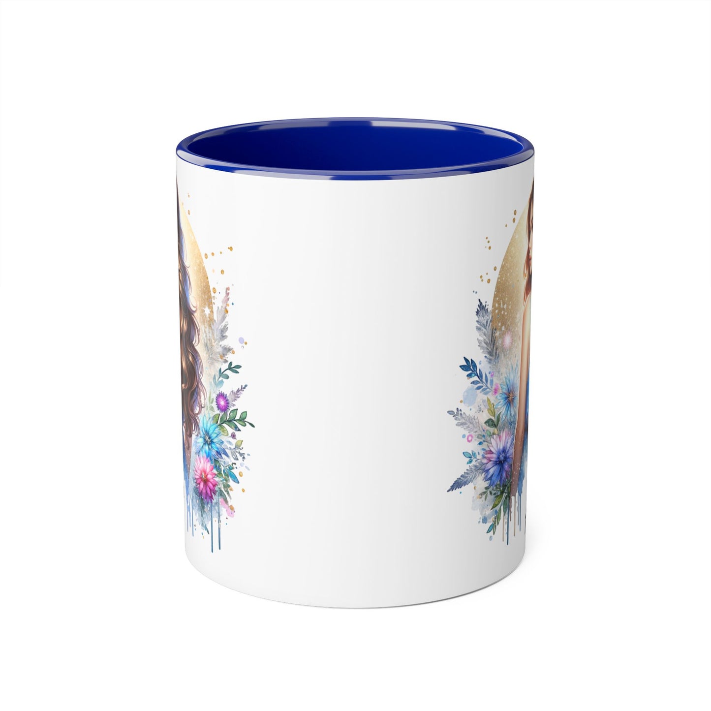 Yuck Fou Floral Accent Mug Collection - Inspirational Coffee Cup for Women, Unique Gift for Friends, Home Decor, Birthday Present, Self-Care Tea Mug