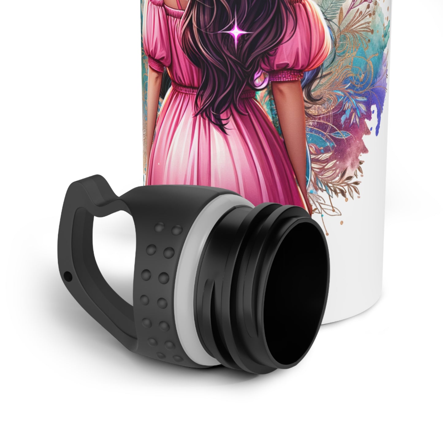 I'm Too Cute For My Ex Stylish Stainless Steel Water Bottle for Trendy Women, Gift for Her, Inspirational Drinkware, Floral Design, Eco-Friendly Hydration