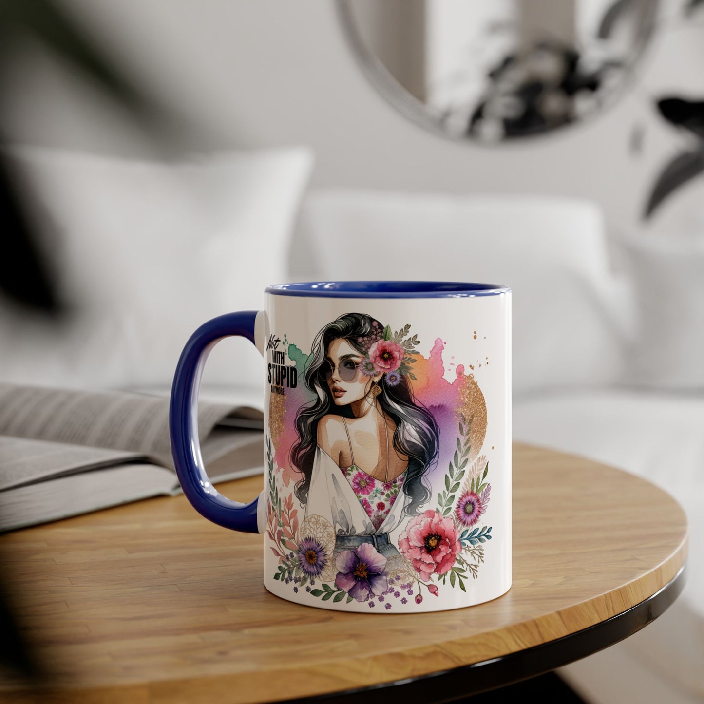Mug - Not With Stupid Anymore Humoristic 11oz Accent Mug