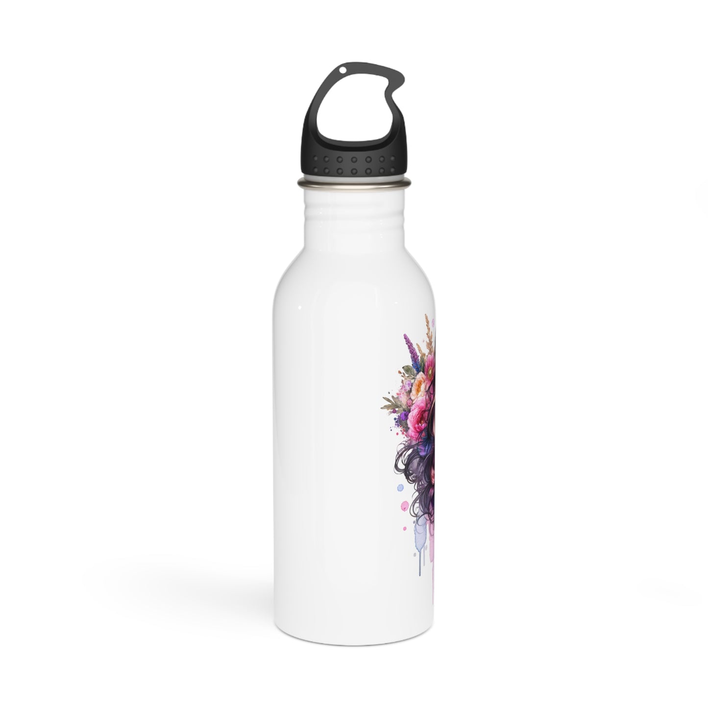 I Am My Own Happily Ever After Floral Art Stainless Steel Water Bottle - Stylish and Sustainable Hydration