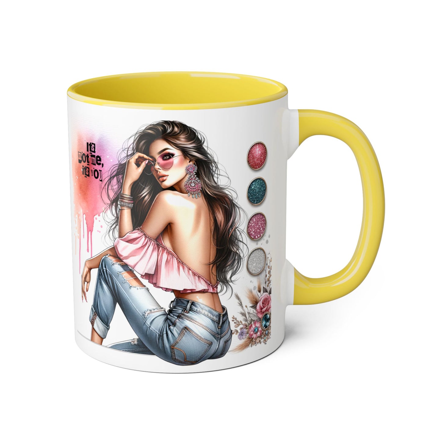 It's Not Me, It's You Humoristic Stylish Accent Mug - Chic Gift for Fashion Lovers, Coffee/Tea Mug, Unique Kitchen Decor, Perfect for Birthdays, Holidays, or Everyday