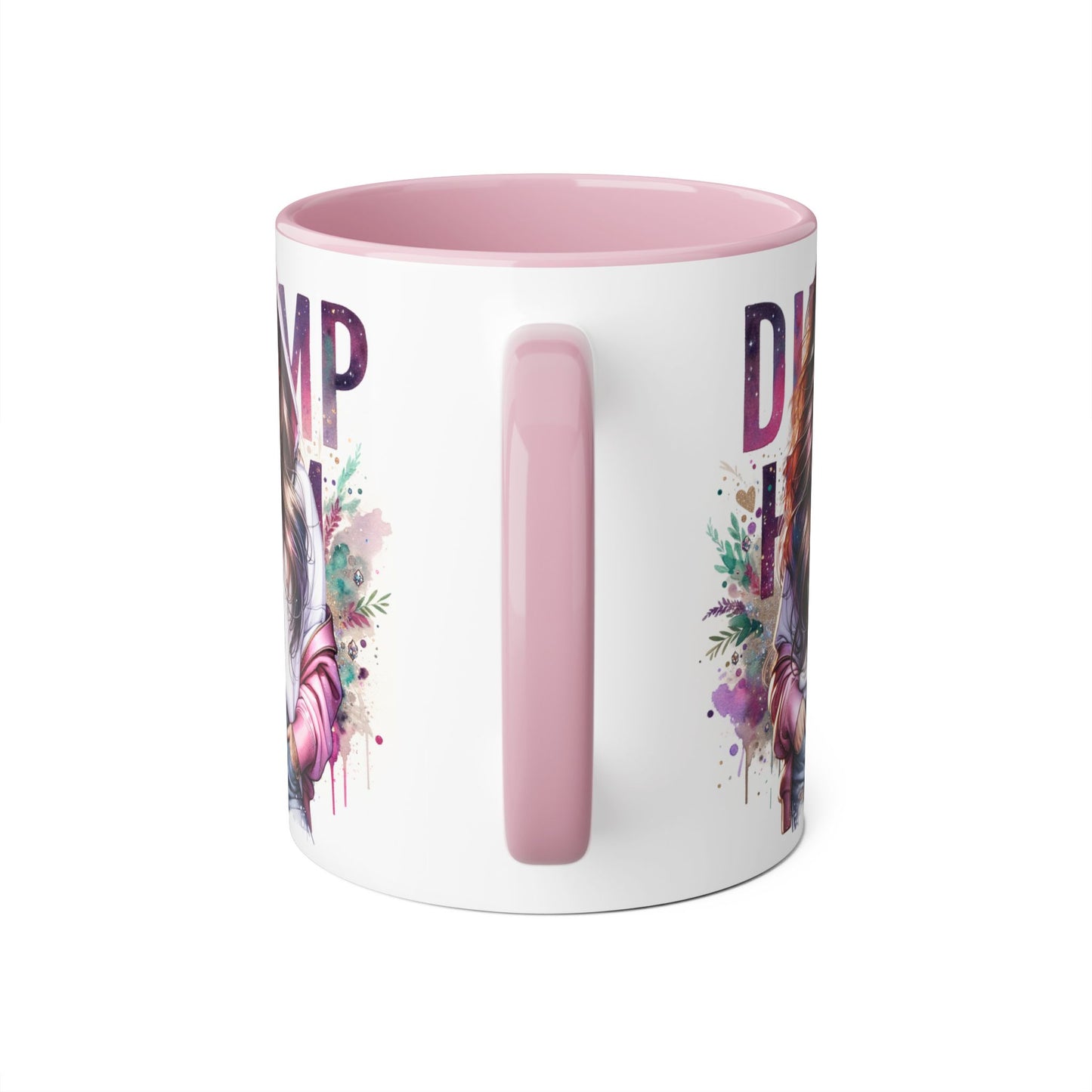 Colorful Dump Hair Mug | Trendy Coffee Cup, Unique Gift for Her, Inspirational Art, Fun Drinkware, Coffee Lovers