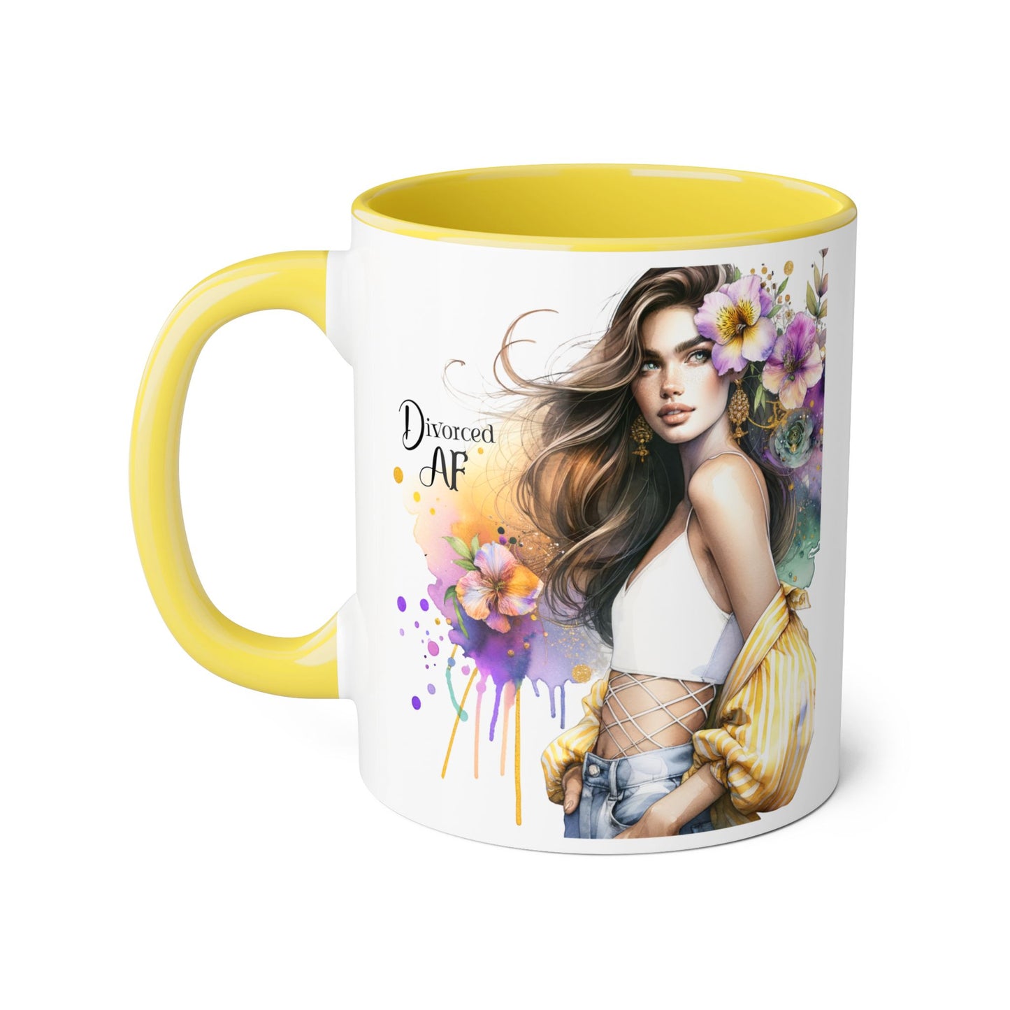 Chic Accent Coffee Mug - Stylish Floral Design, Perfect for Gift Giving, Motivational, Home Decor, Unique Drinkware