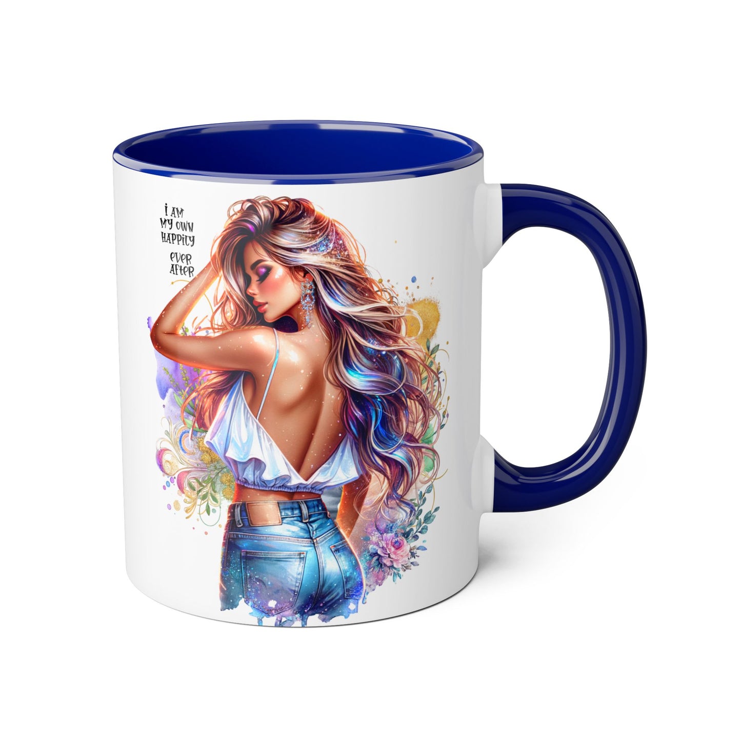 Colorful Inspirational Accent Mug - "I Am My Own Happily Ever After "