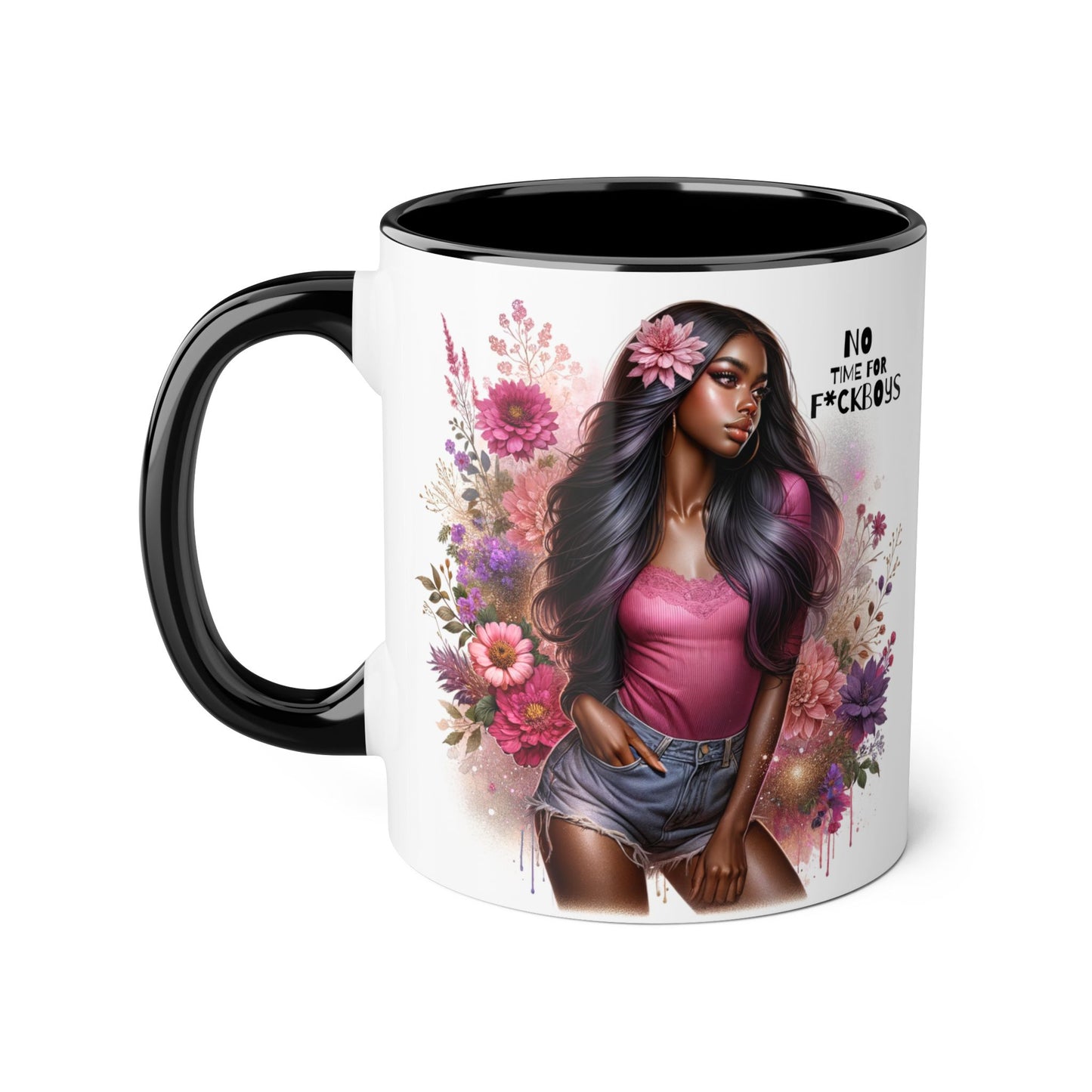 Funny Accent Mug - No Time For F*boys 11oz