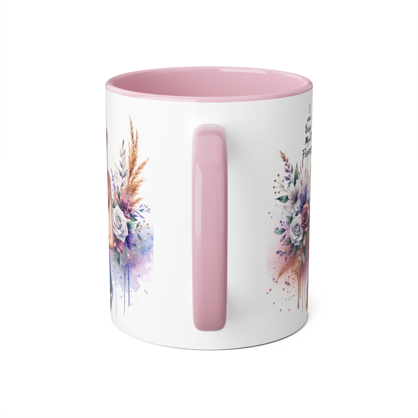 I Can Buy Myself Flowers Floral-Inspired Accent Mug, Boho Coffee Cup, Gift for Flower Lovers, Artful Drinkware for Special Occasions, Women's Inspirational Mug