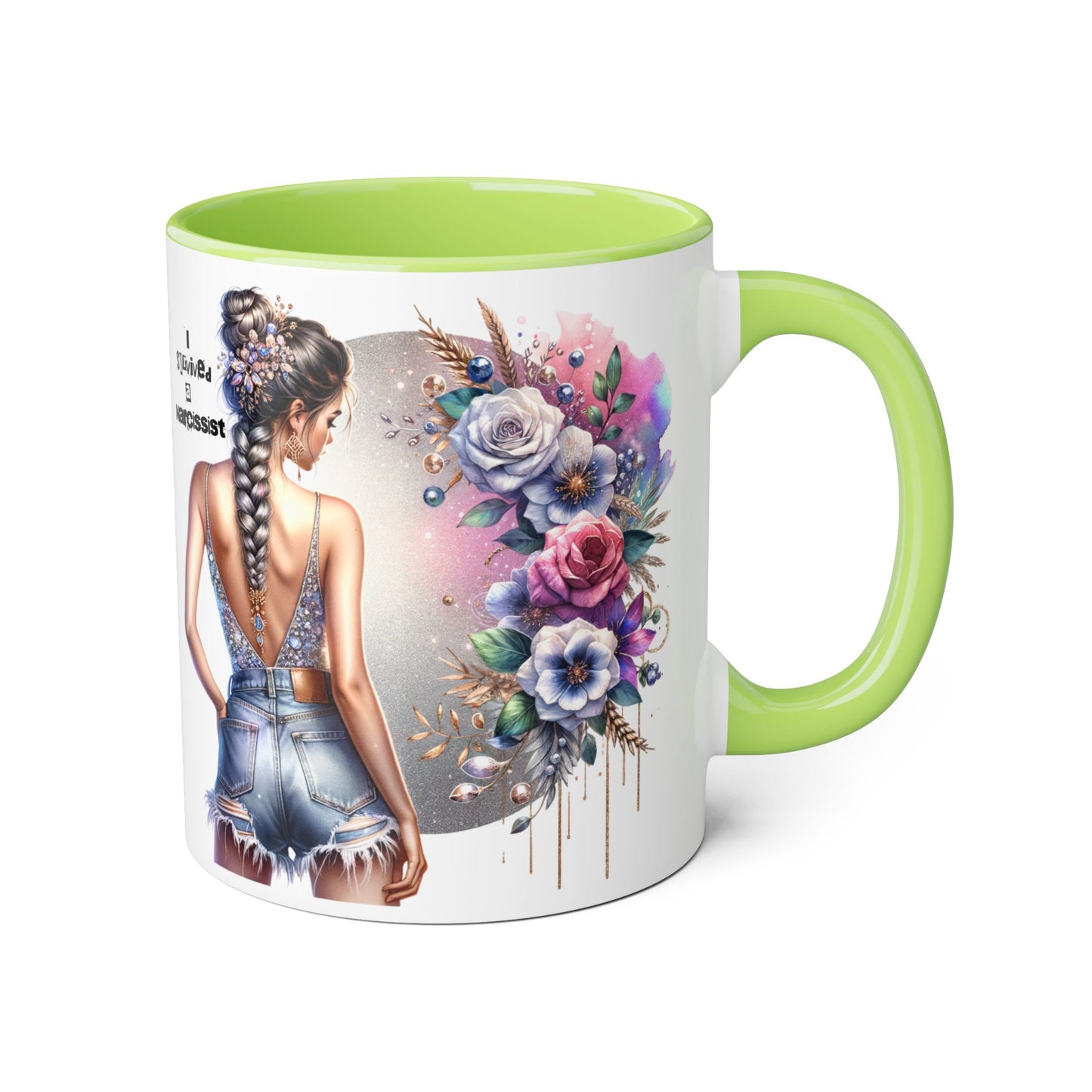 Bohemian Accent Mug with Floral Design | Inspirational Gift, Coffee Mug, Home Decor, Unique Art Mug, Perfect for Any Occasion