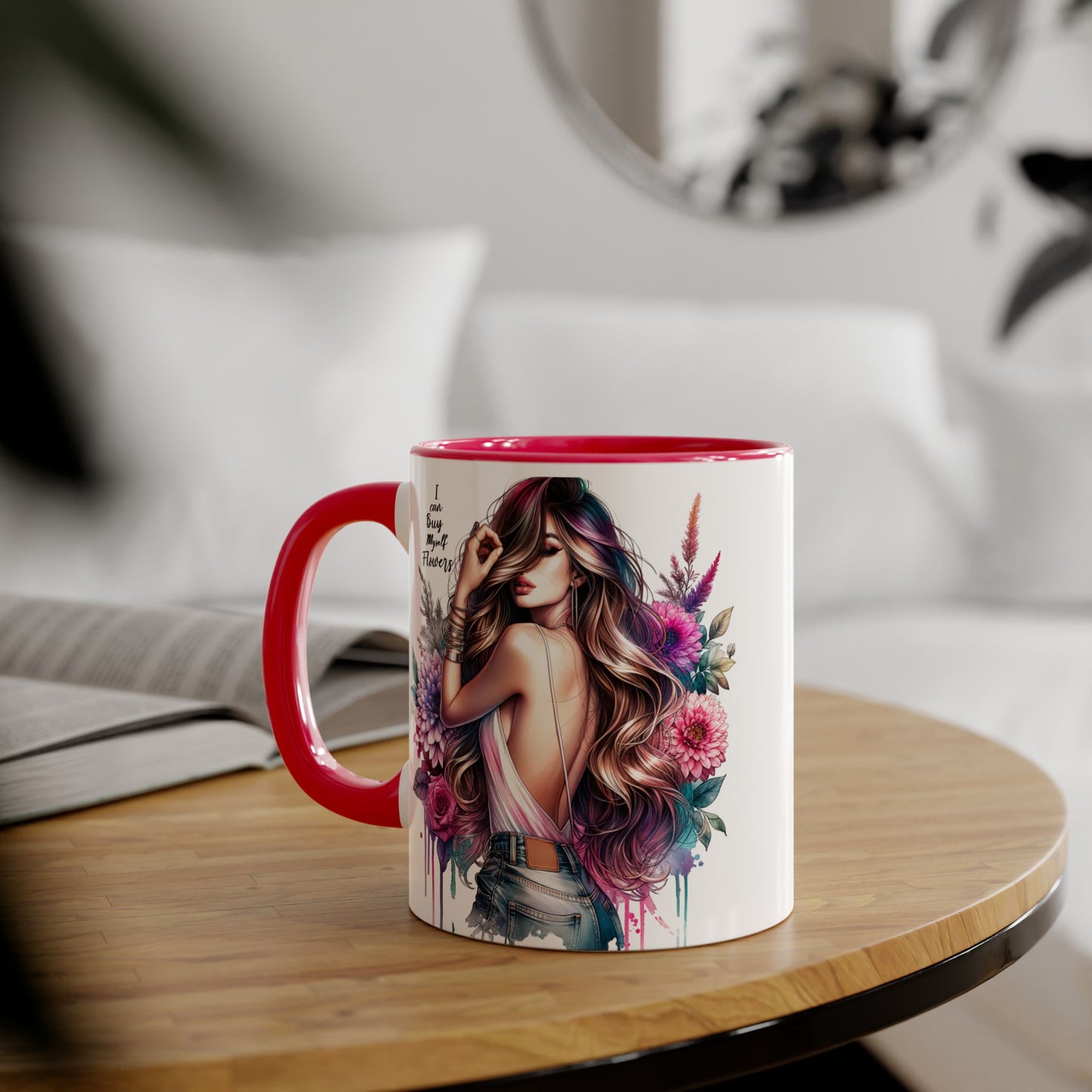 I Can Buy Myself Flowers Bohemian Flower Mug | I’m Busy Being Fabulous Coffee Cup, Floral Mug, Gift for Flower Lovers, Home Decor, Coffee Lover's Essential