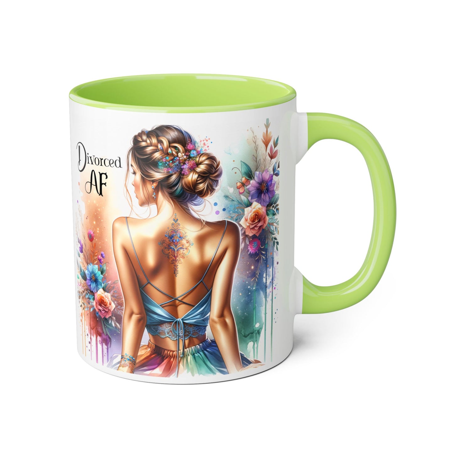 Divorced AF Accent Mug