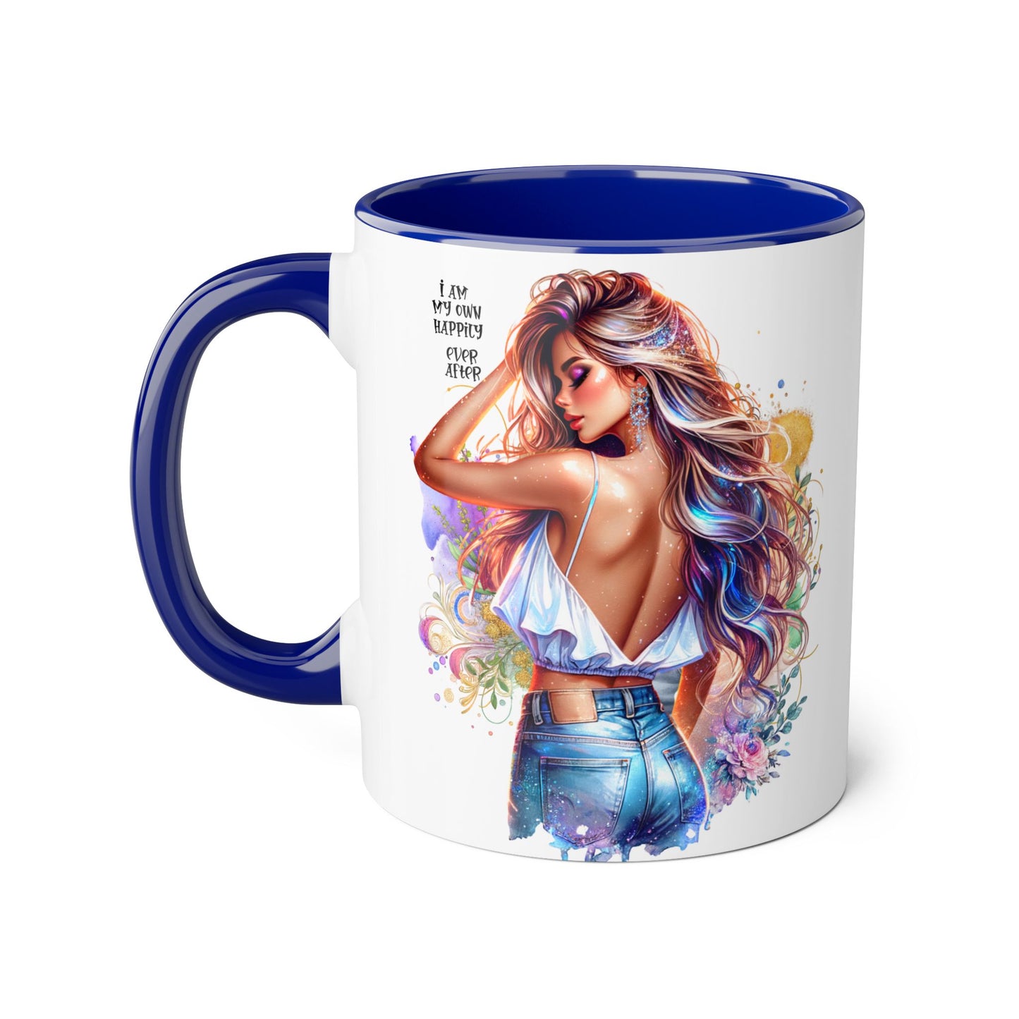 Colorful Inspirational Accent Mug - "I Am My Own Happily Ever After "