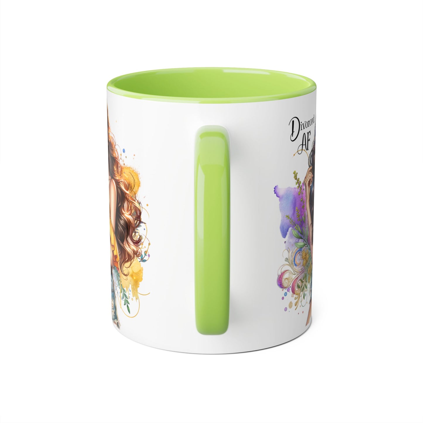 Divorced AF Accent Mug – Perfect for Coffee Lovers, Gift for Divorce Celebration, Sassy Mug, Unique Coffee Cup, Empowering Drinkware