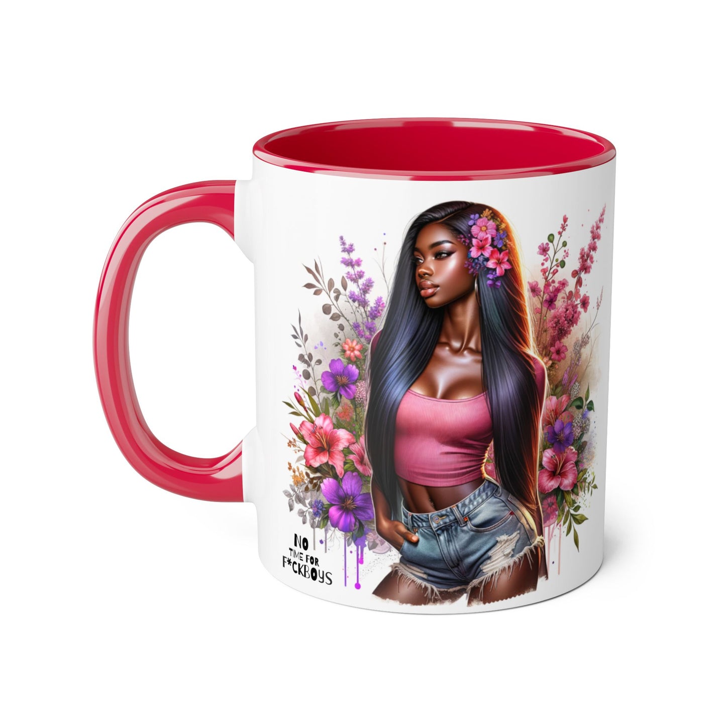 Funny Accent Mug - No Time For F*boys 11oz