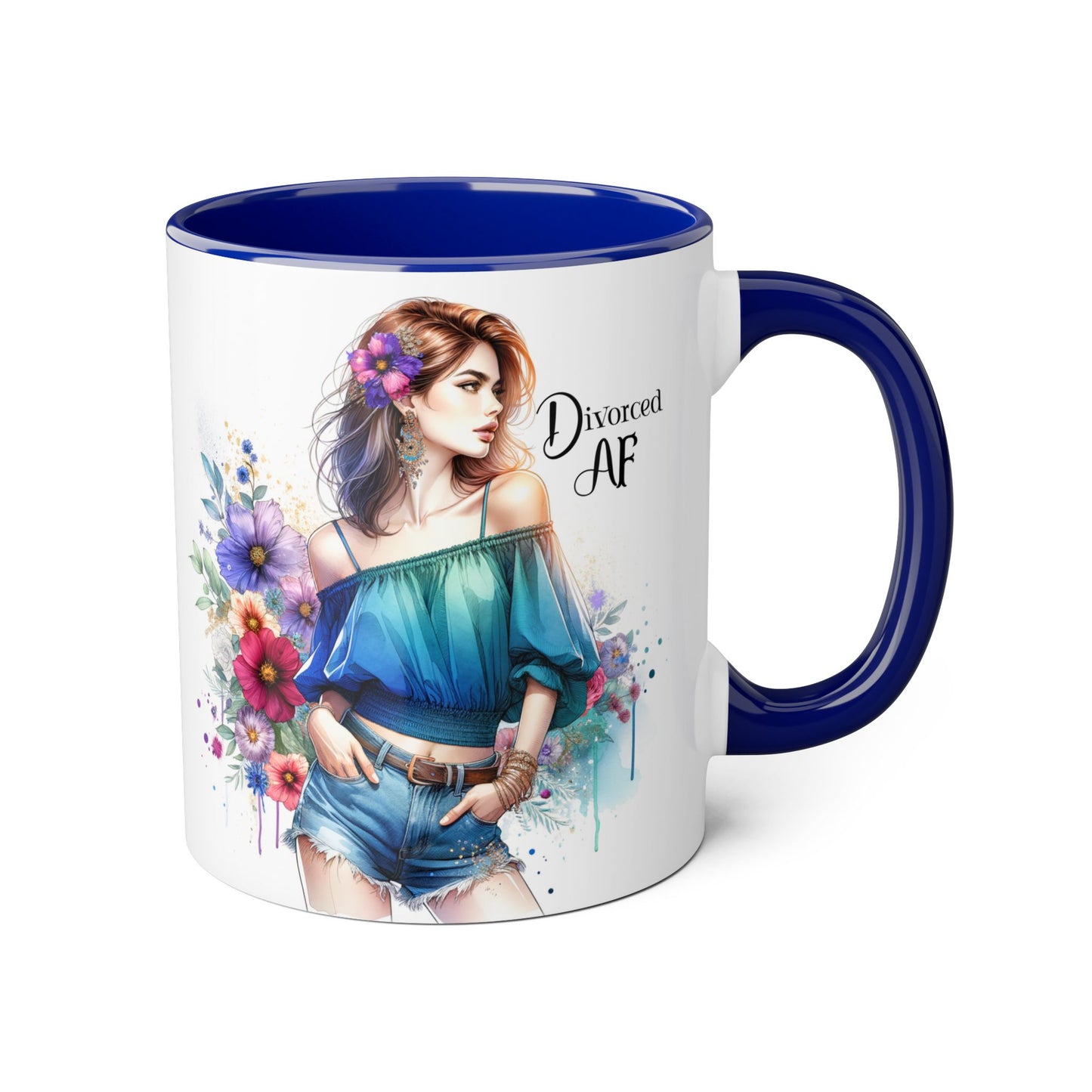 Divorced AF Accent Mug