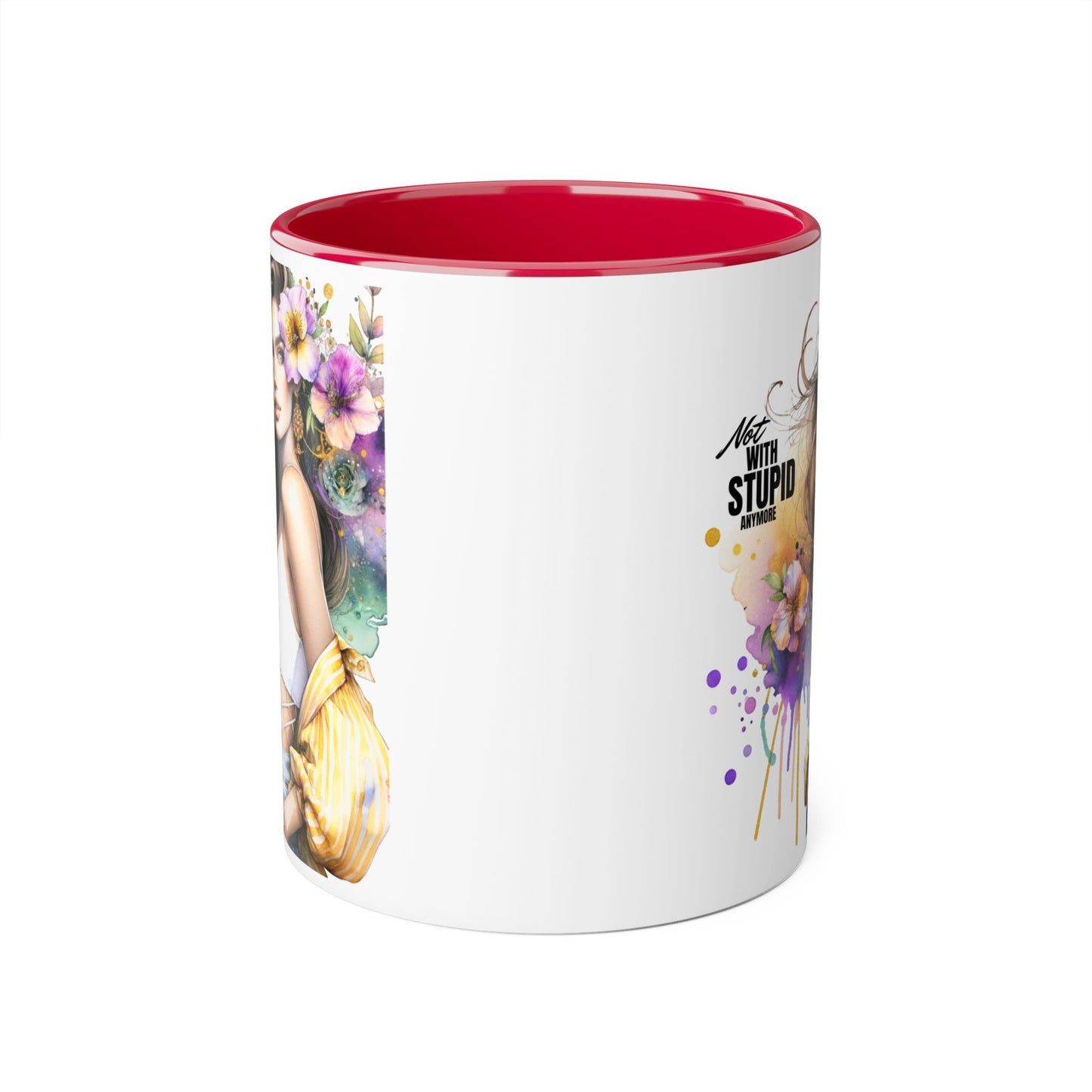 Mug - Not With Stupid Anymore Humoristic 11oz Accent Mug