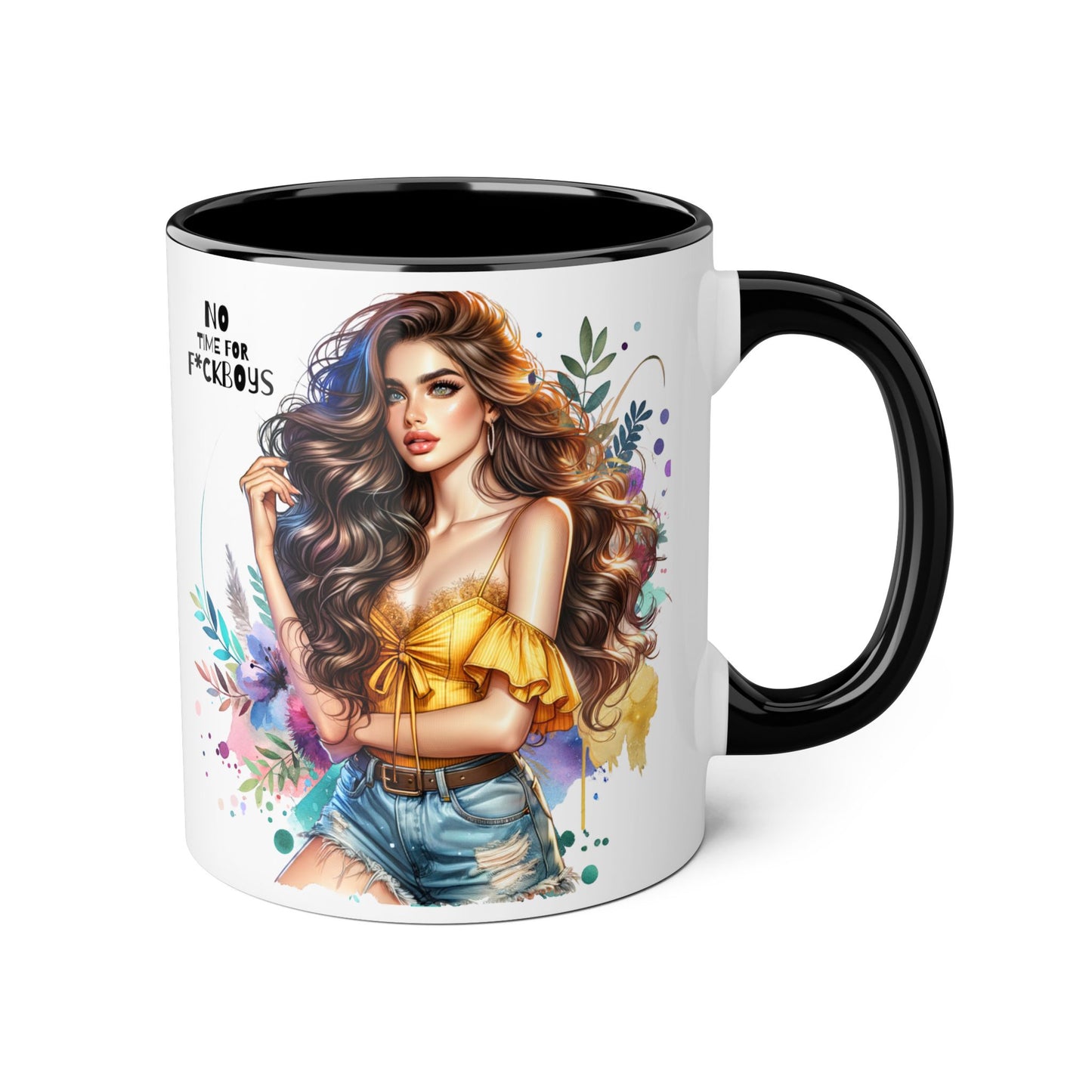 Funny Accent Mug - No Time For F*boys 11oz