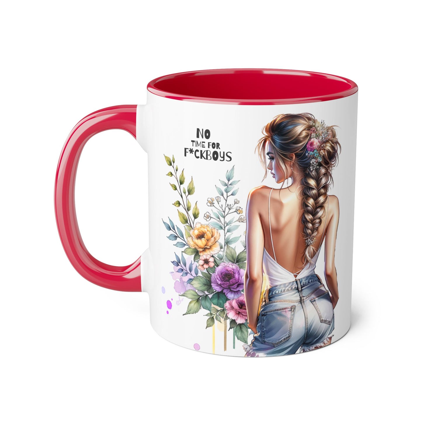 Funny Accent Mug - No Time For F*boys 11oz