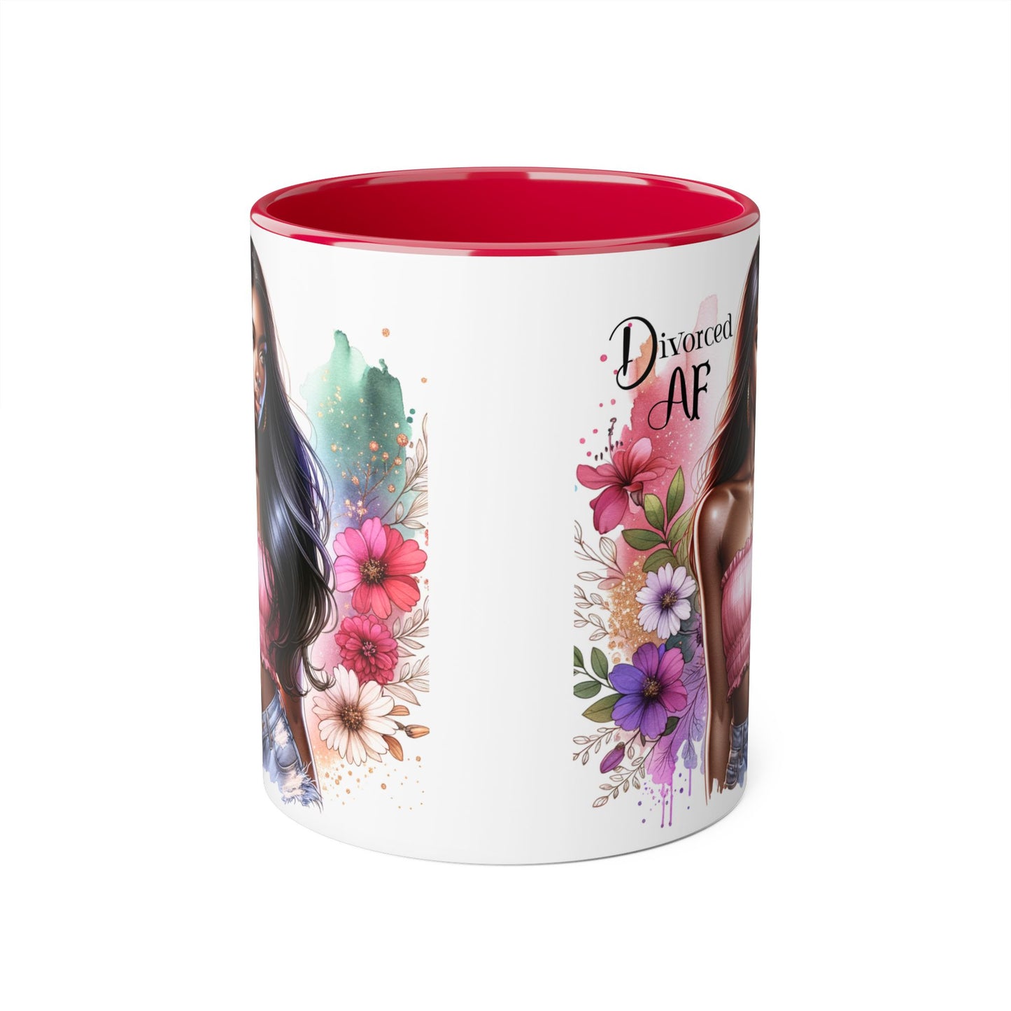 Divorced AF Accent Mug