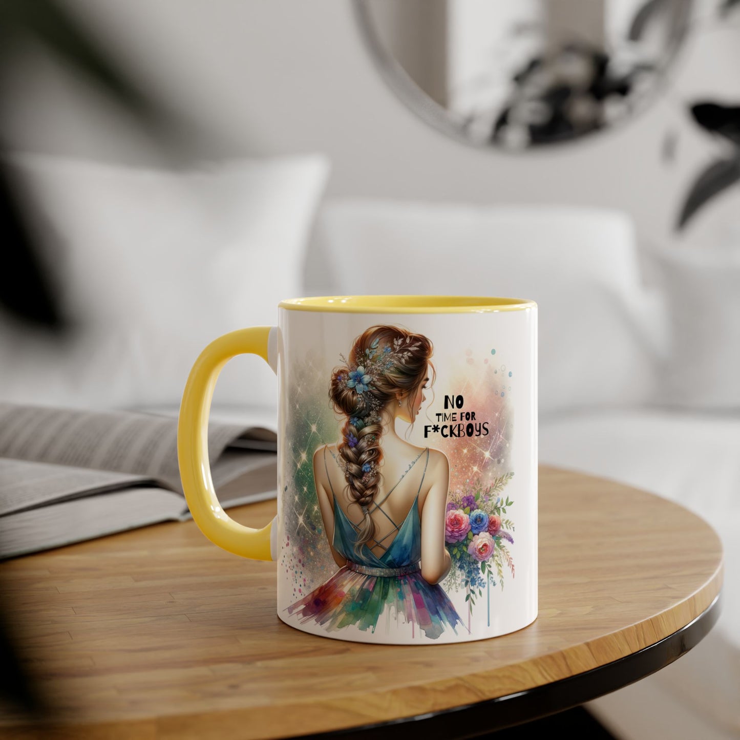 Funny Accent Mug - No Time For F*boys 11oz
