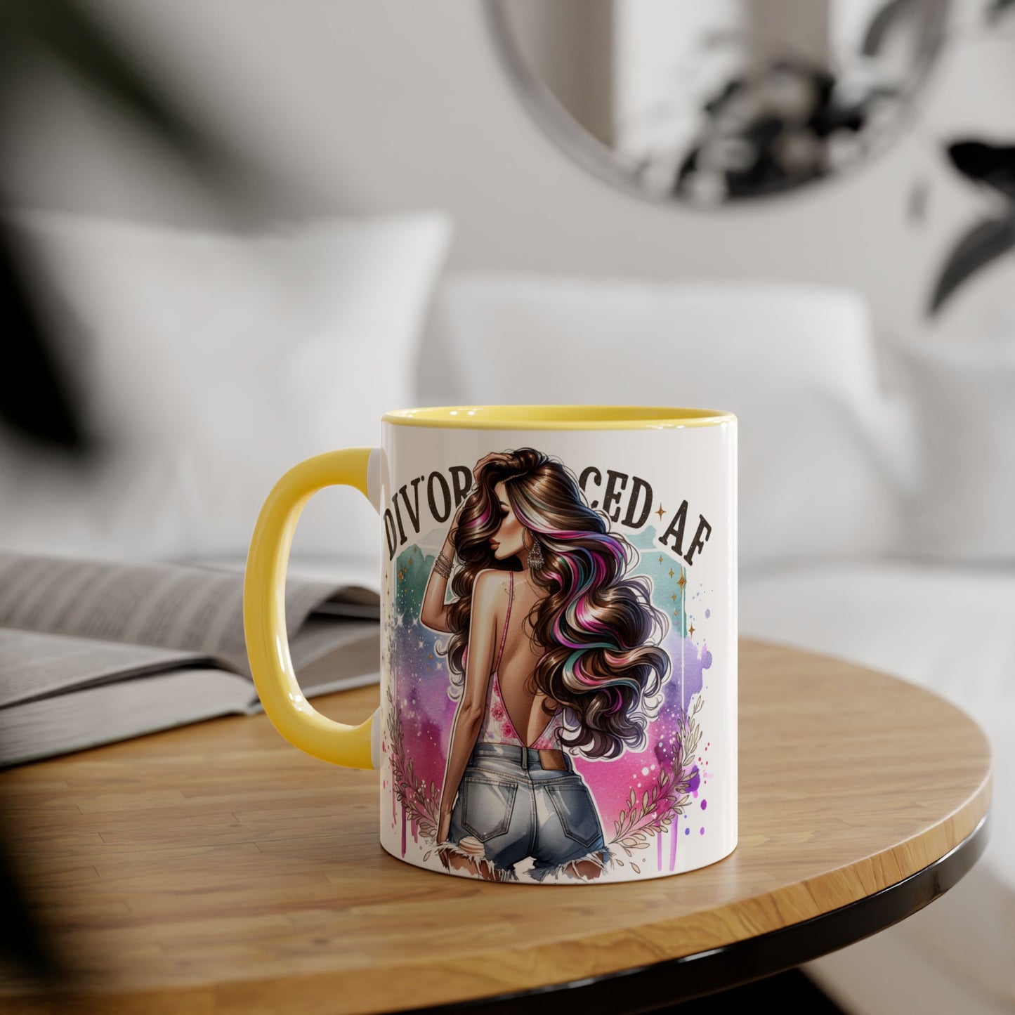 Mug - Divorced AF 11oz Accent Mug