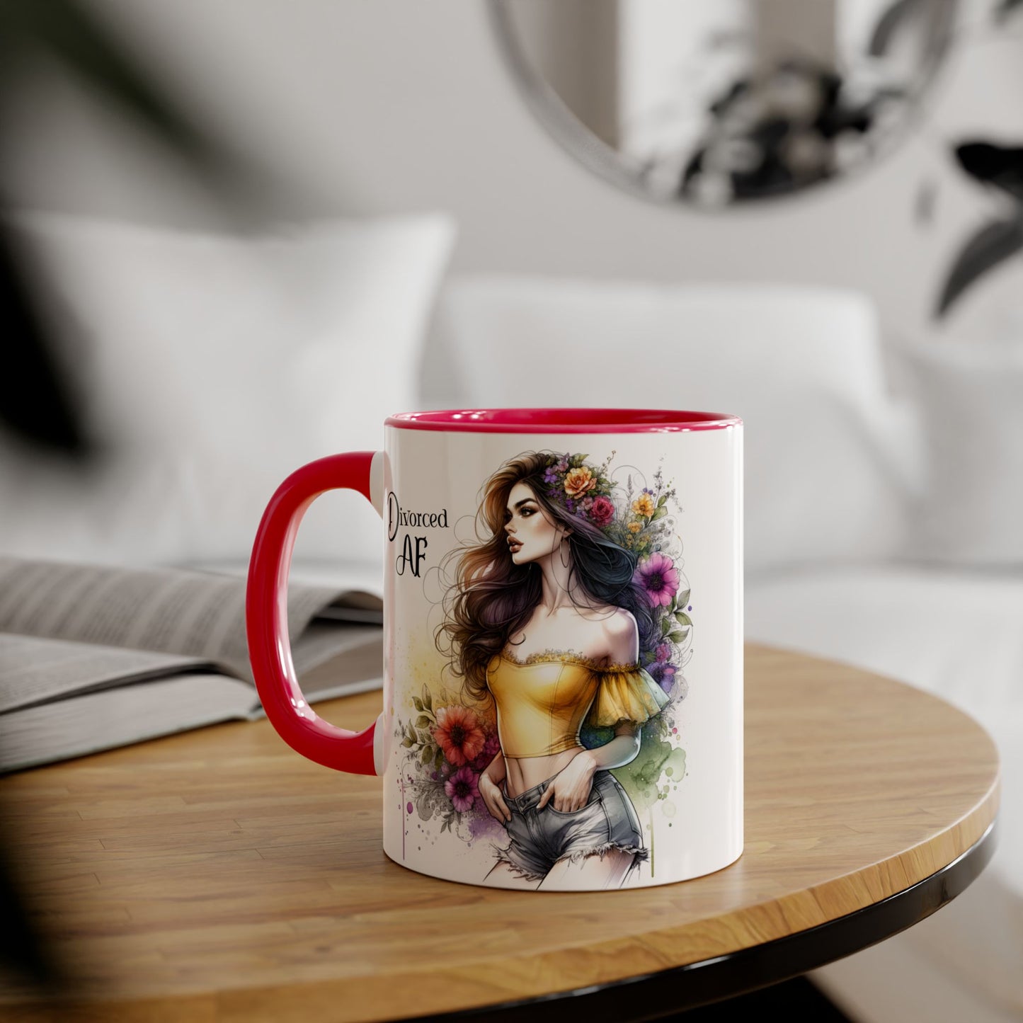 Mug - Divorced AF 11oz Accent Mug