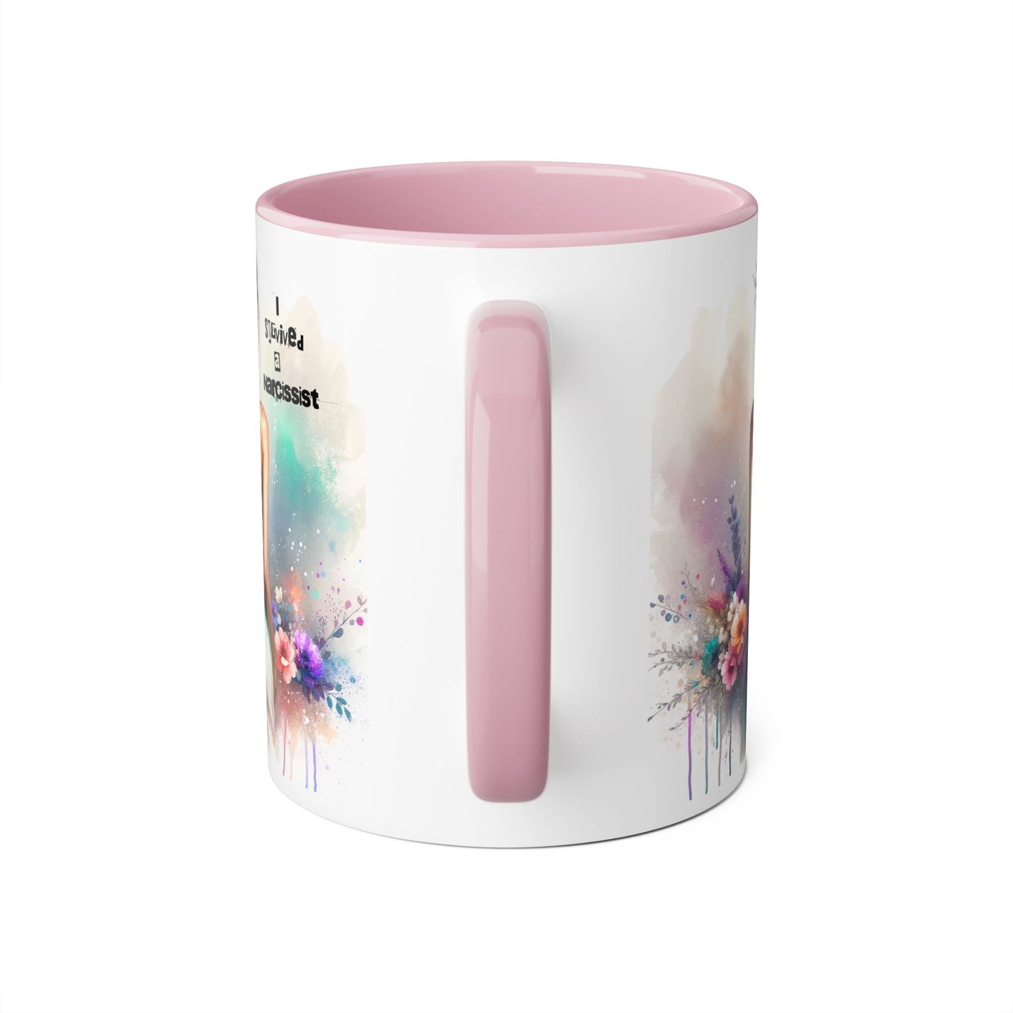 Chic Accent Mug, I Tried to be a Narcissist, Unique Gift, Floral Art, Coffee Lover, Home Decor, Inspiring Quote Mug
