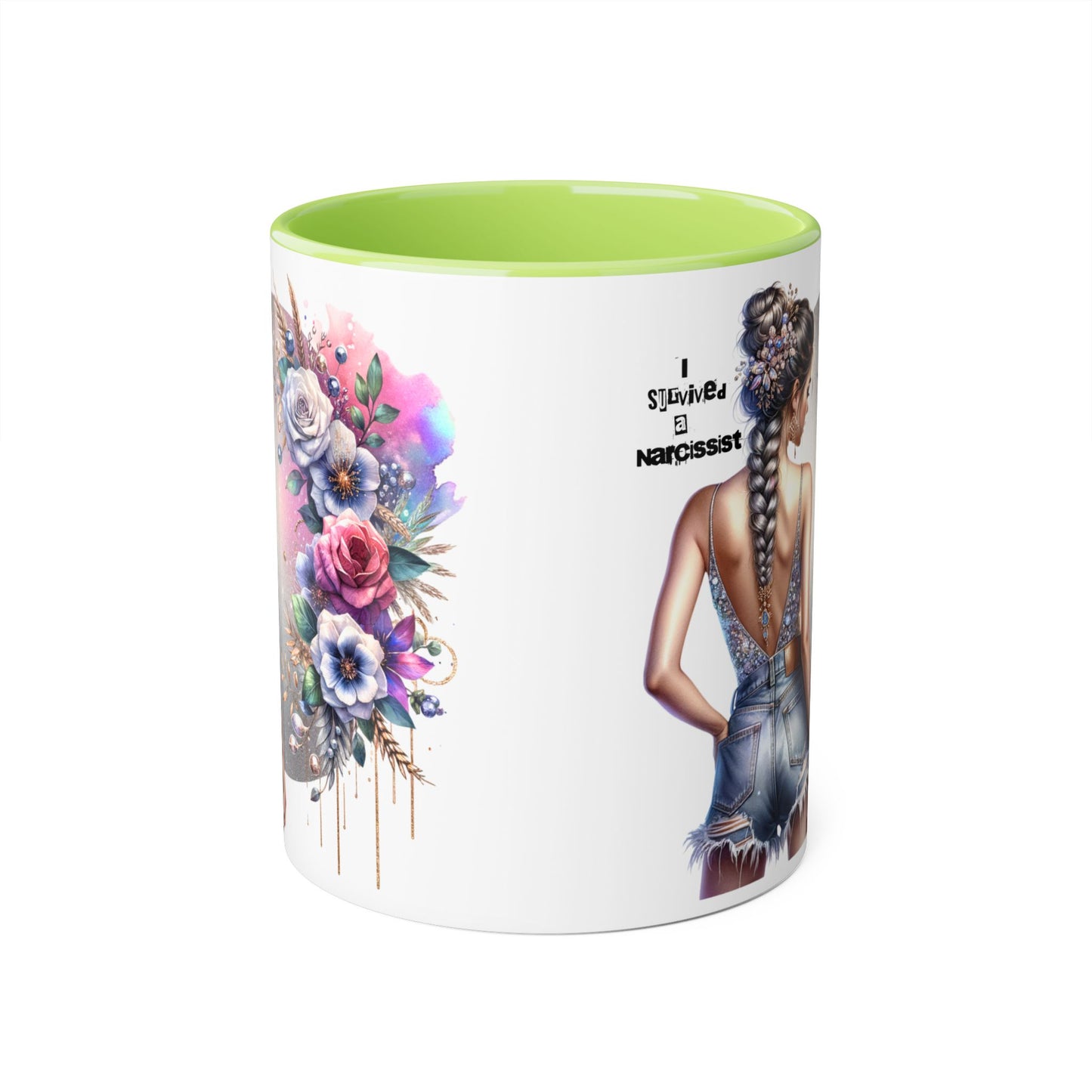 Bohemian Accent Mug with Floral Design | Inspirational Gift, Coffee Mug, Home Decor, Unique Art Mug, Perfect for Any Occasion