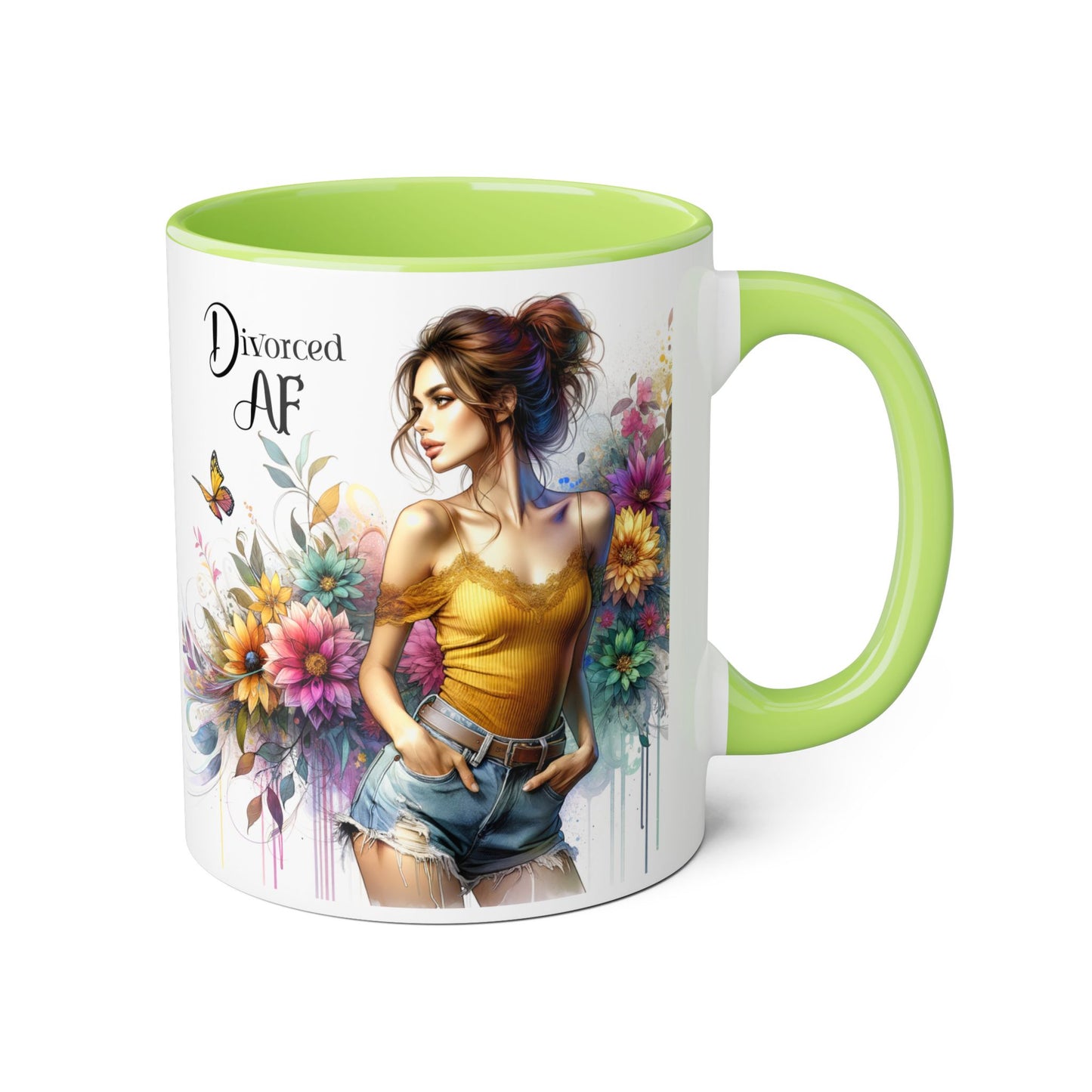 Divorced AF Accent Mug