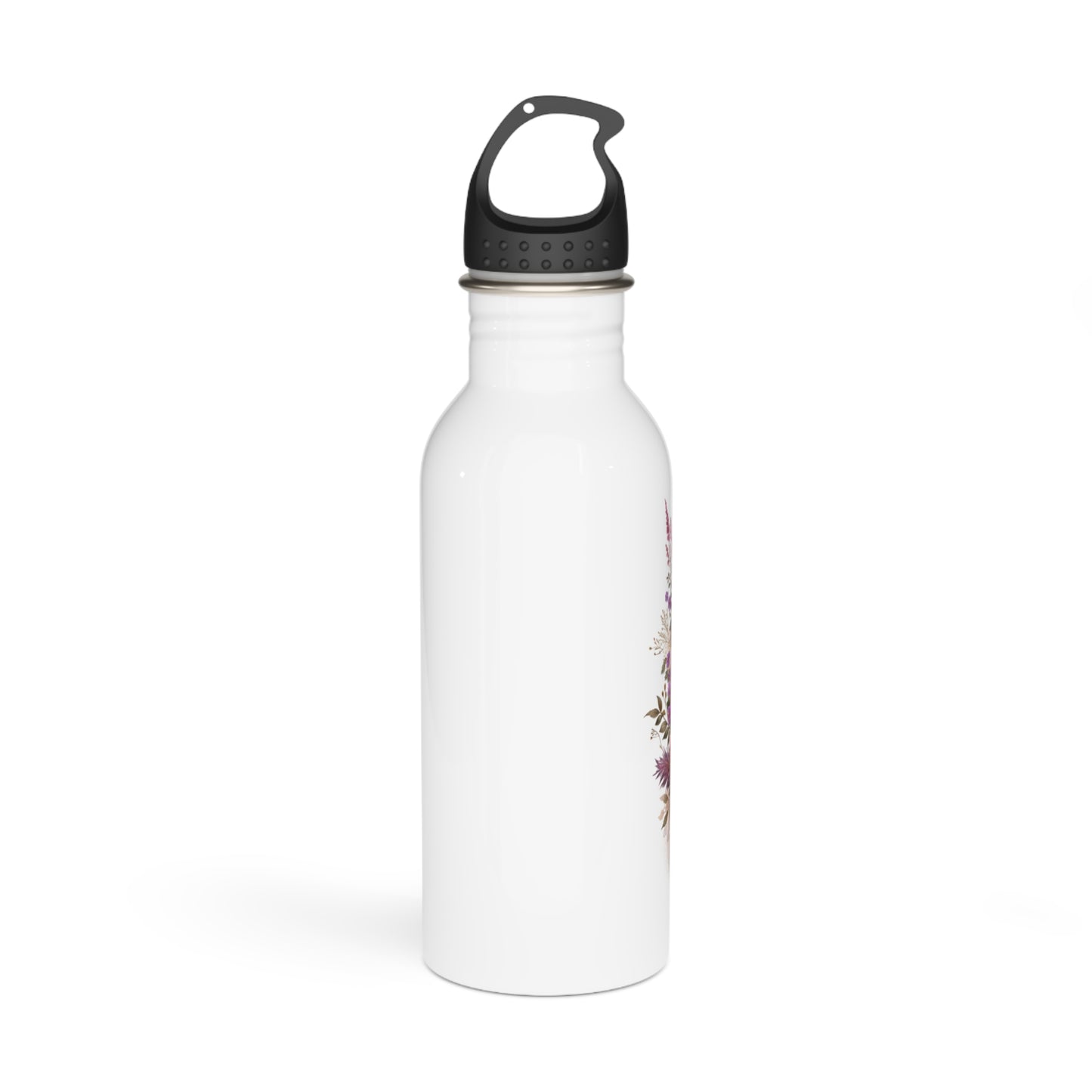 I Am My Own Happily Ever After Floral Art Stainless Steel Water Bottle - Inspiring Style for Every Adventure