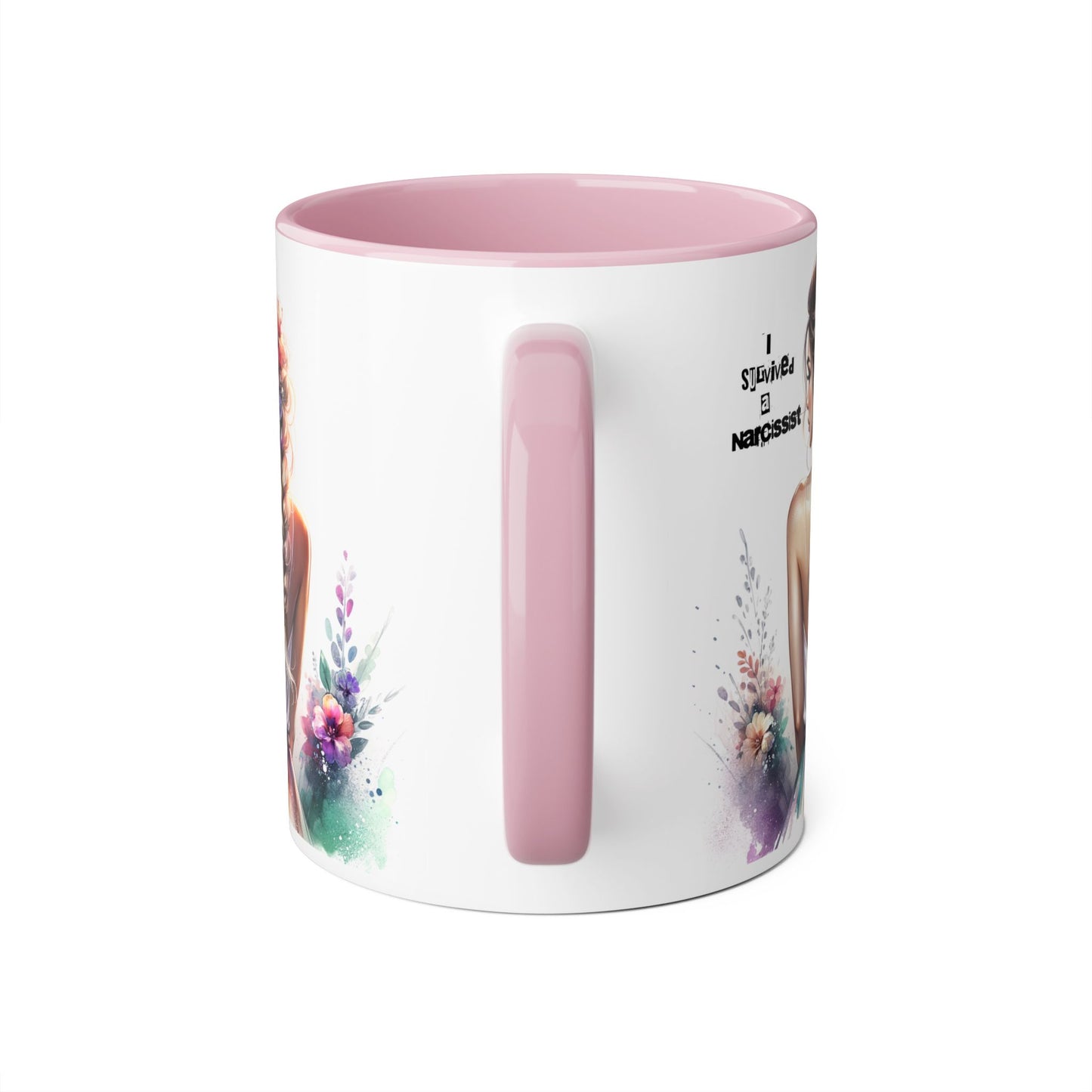 Colorful Narcissist Accent Mug - Artistic Coffee Cup for Self-Love & Empowerment, Gift for Her, Inspirational Drinkware