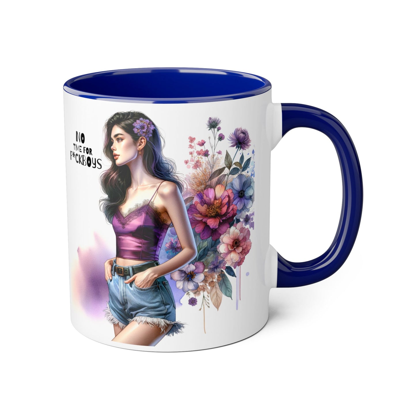 Funny Accent Mug - No Time For F*boys 11oz