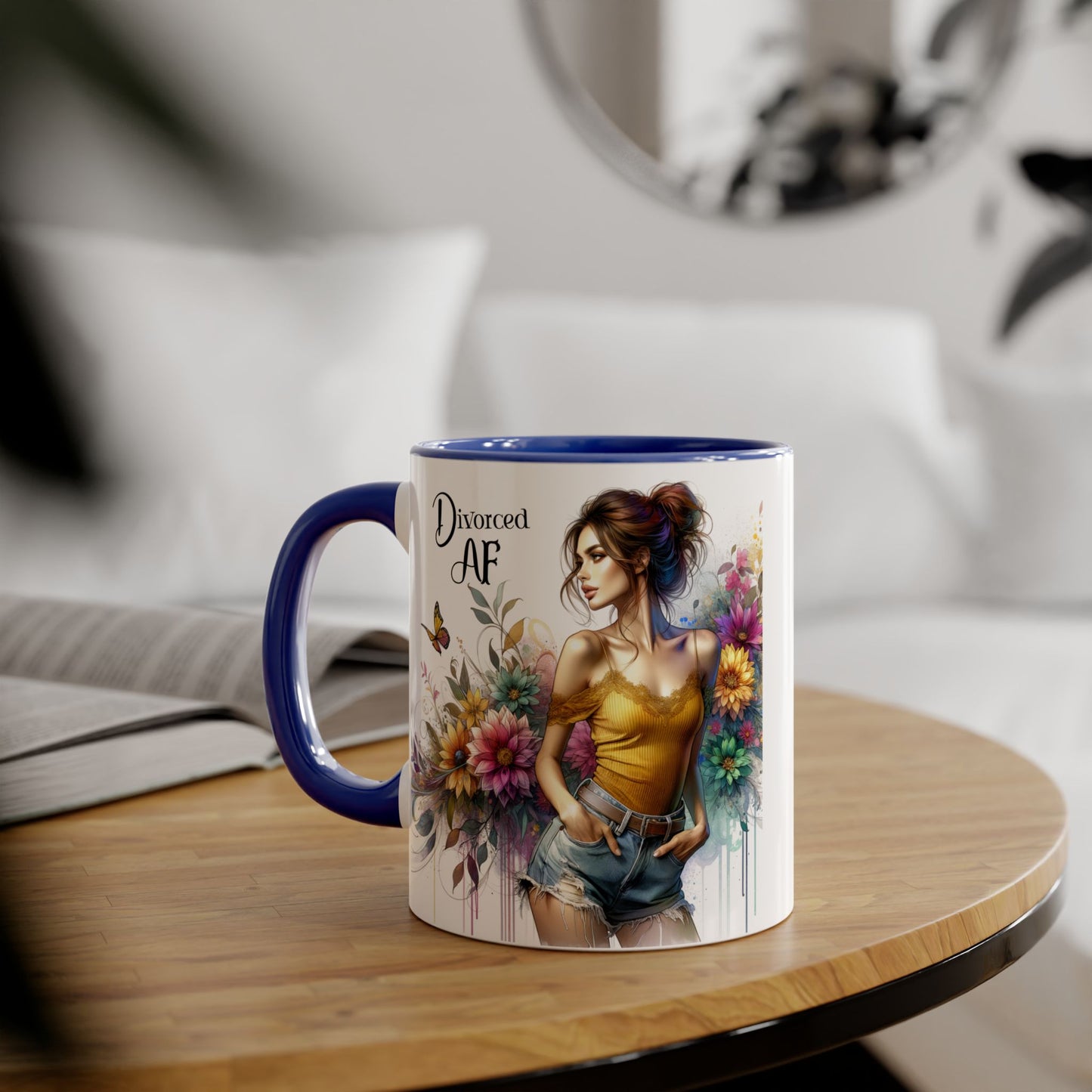 Divorced AF Accent Mug