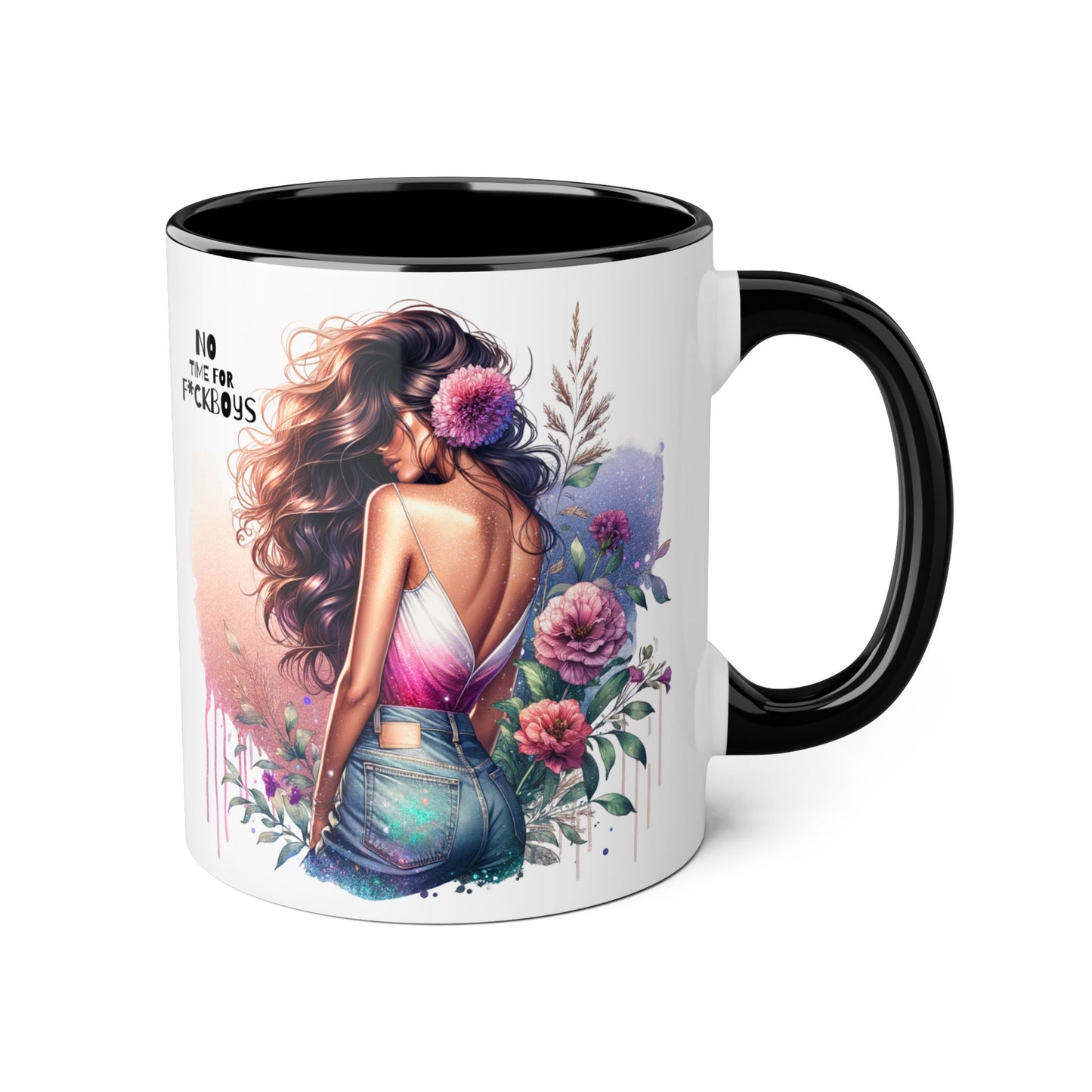 Funny Accent Mug - No Time For F*boys 11oz