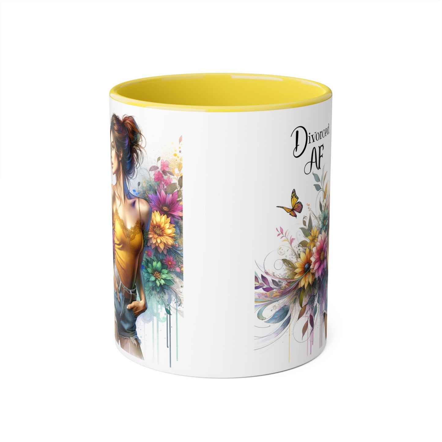Divorced AF Accent Mug