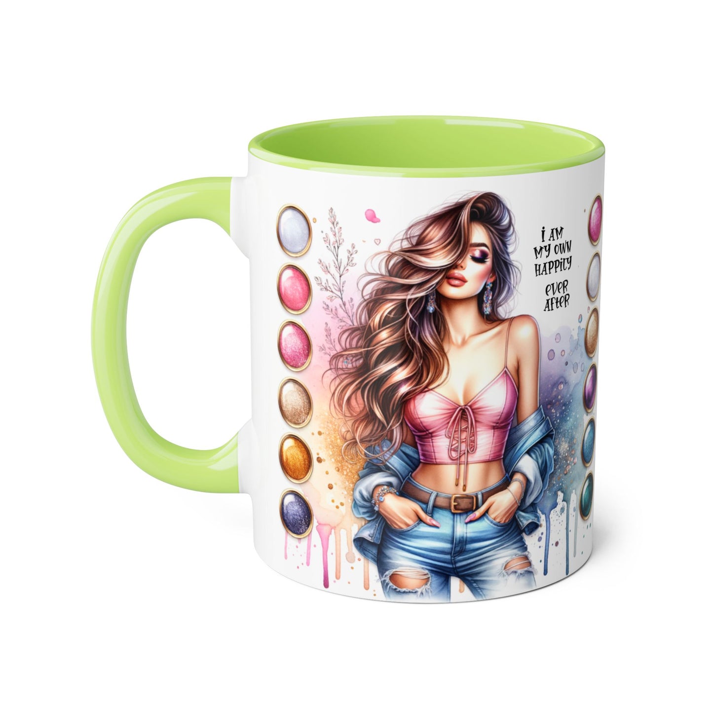 I Am My Own Happily Ever After Accent Mug - 11oz Artist Coffee Cup for Creative Souls