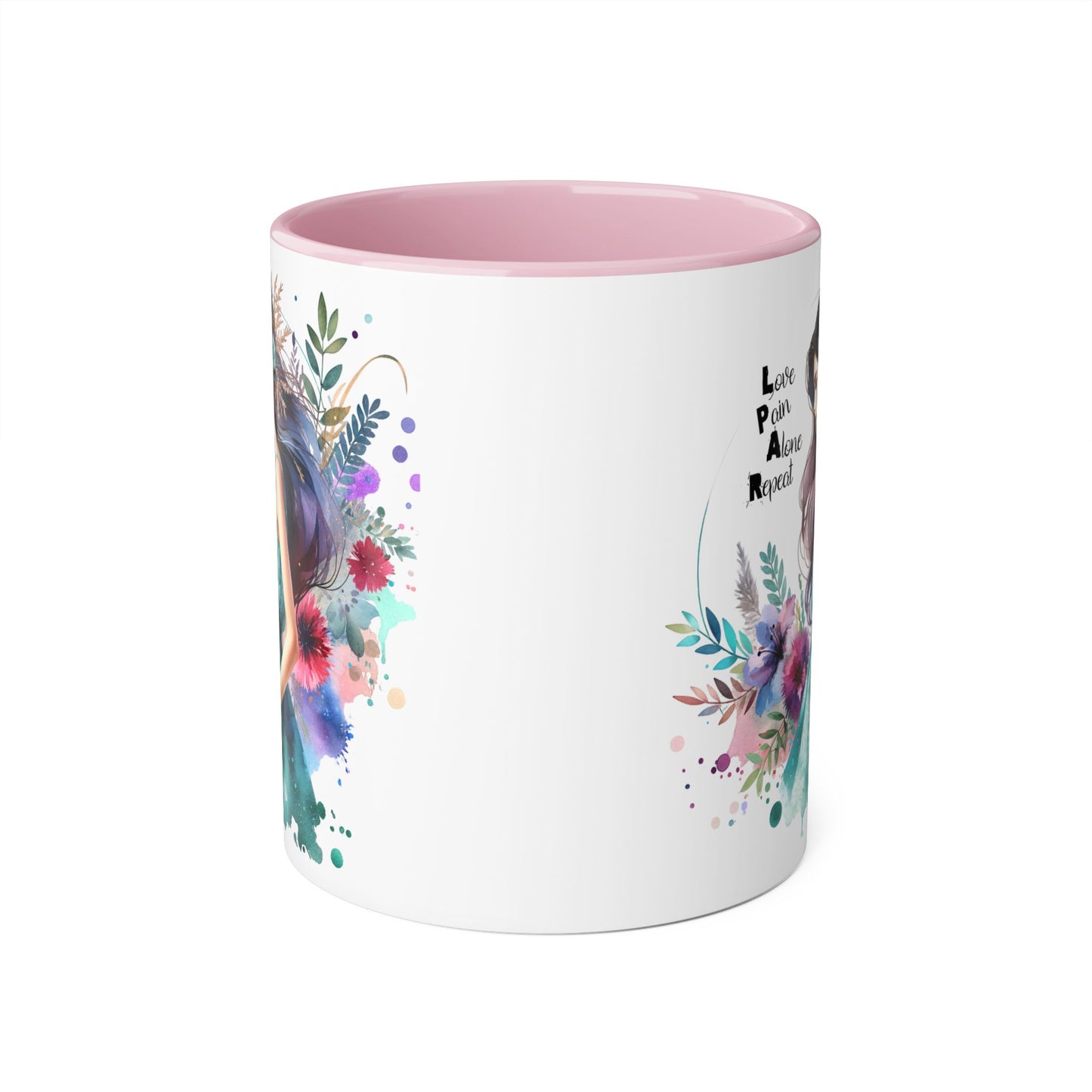 Boho Floral Accent Mug with Inspirational Quote, Perfect Gift for Tea Lovers, Home Decor, Stylish Coffee Cup, Cute Kitchenware