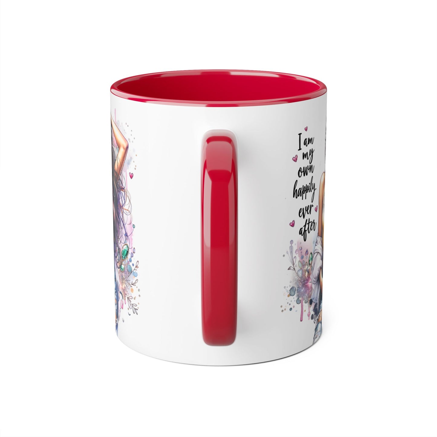 Inspirational Accent Mug - "I Am My Own Happily Ever After" 11oz Coffee Cup