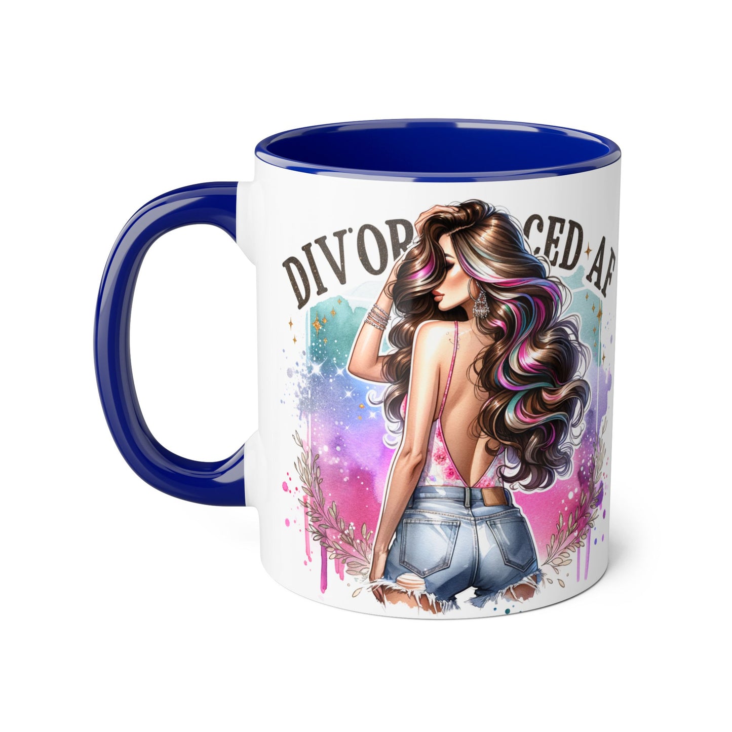 Mug - Divorced AF 11oz Accent Mug